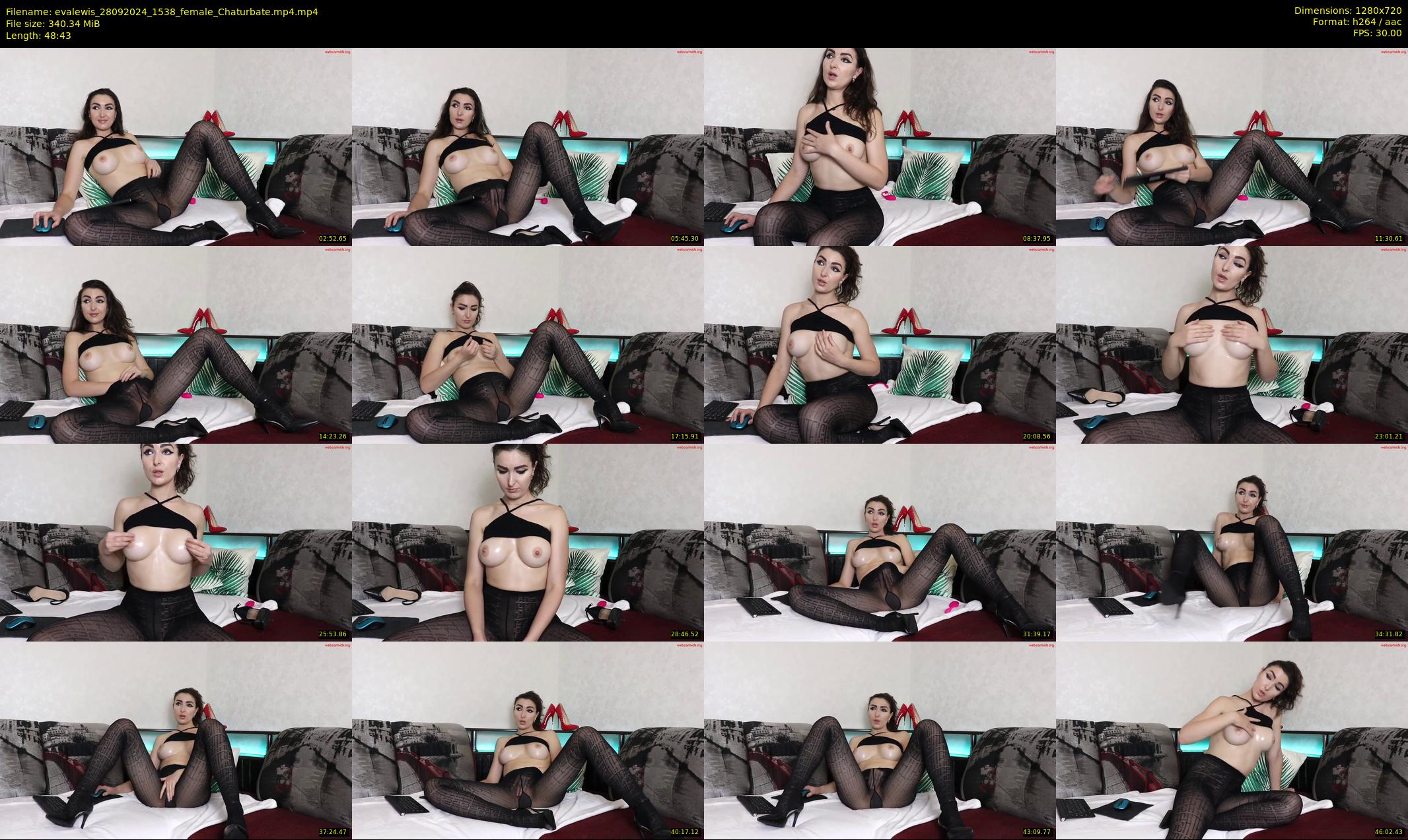 evalewis — 49 minute Chaturbate female cam show recording, 720p, Sep 28, 2024