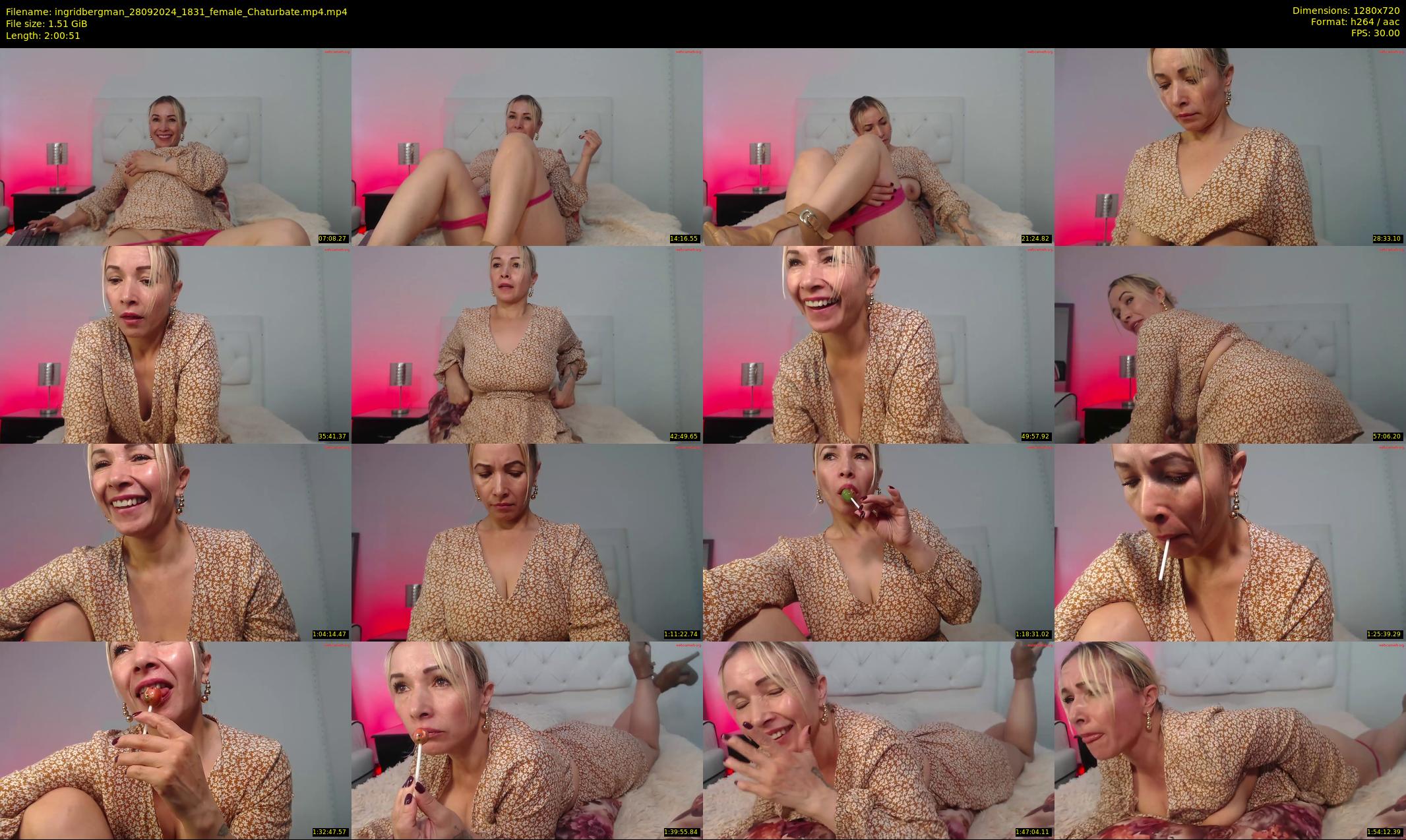 ingridbergman — 121 minute Chaturbate female cam show recording, 720p, Sep 28, 2024