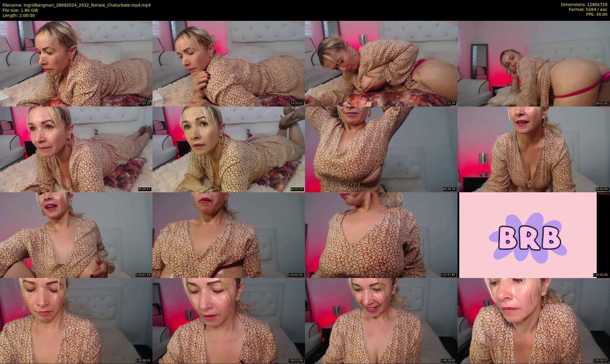 ingridbergman — 120 minute Chaturbate female cam show recording, 720p, Sep 28, 2024