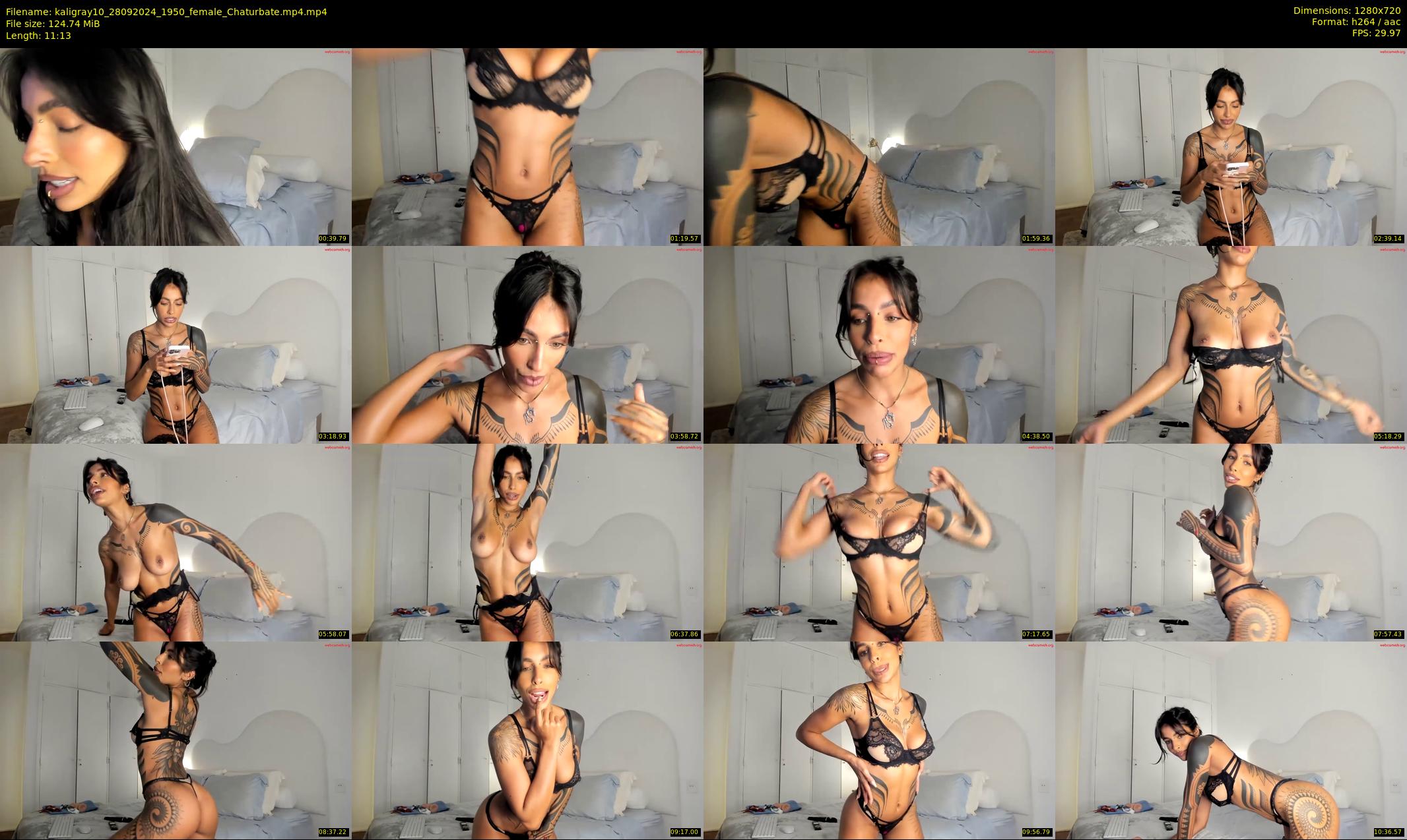 kaligray10 — 12 minute Chaturbate female cam show recording, 720p, Sep 28, 2024