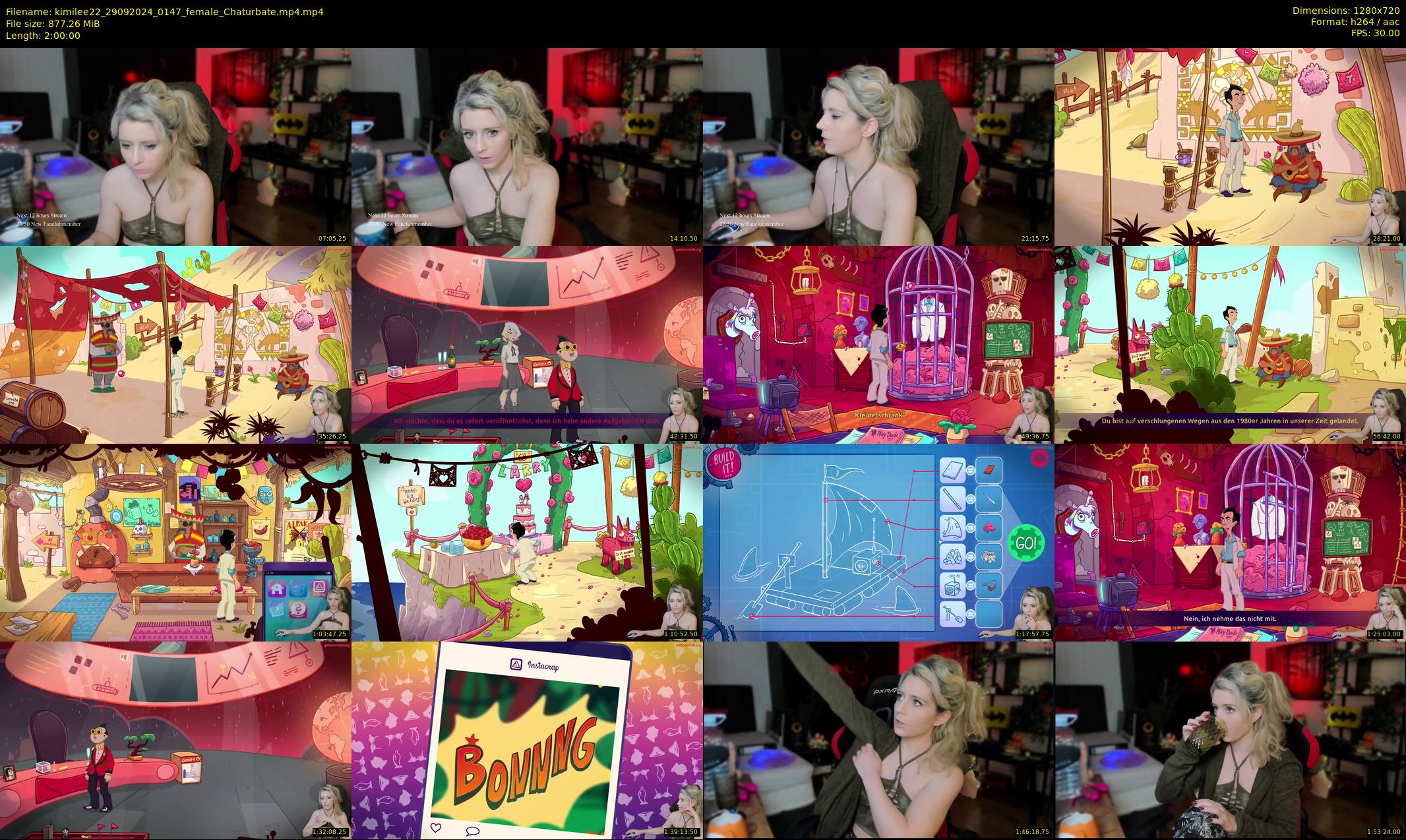 kimilee22 — 120 minute Chaturbate female cam show recording, 720p, Sep 29, 2024