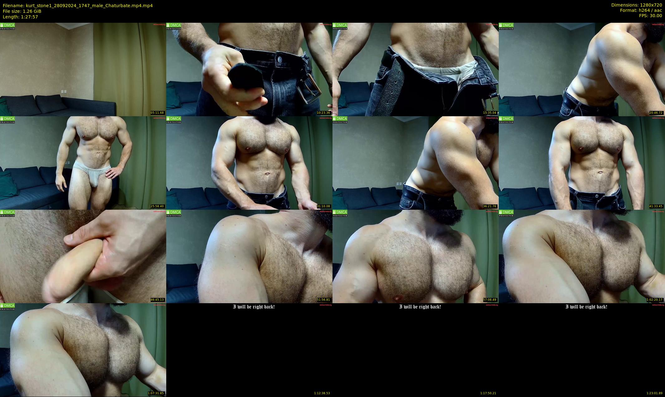 kurt_stone1 — 88 minute Chaturbate male cam show recording, 720p, Sep 28, 2024