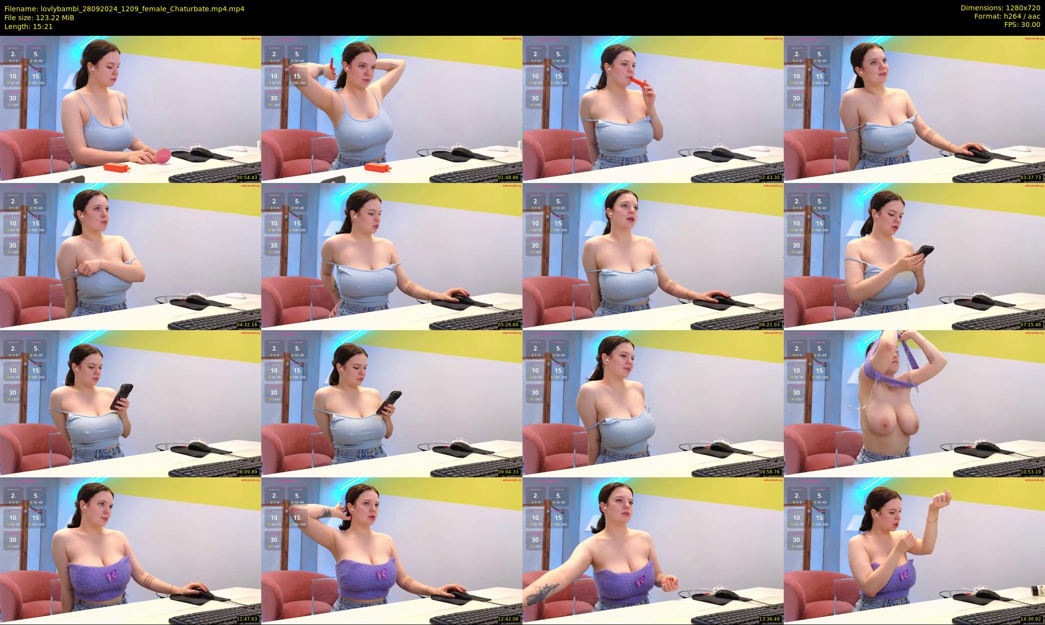 lovlybambi — 16 minute Chaturbate female cam show recording, 720p, Sep 28, 2024