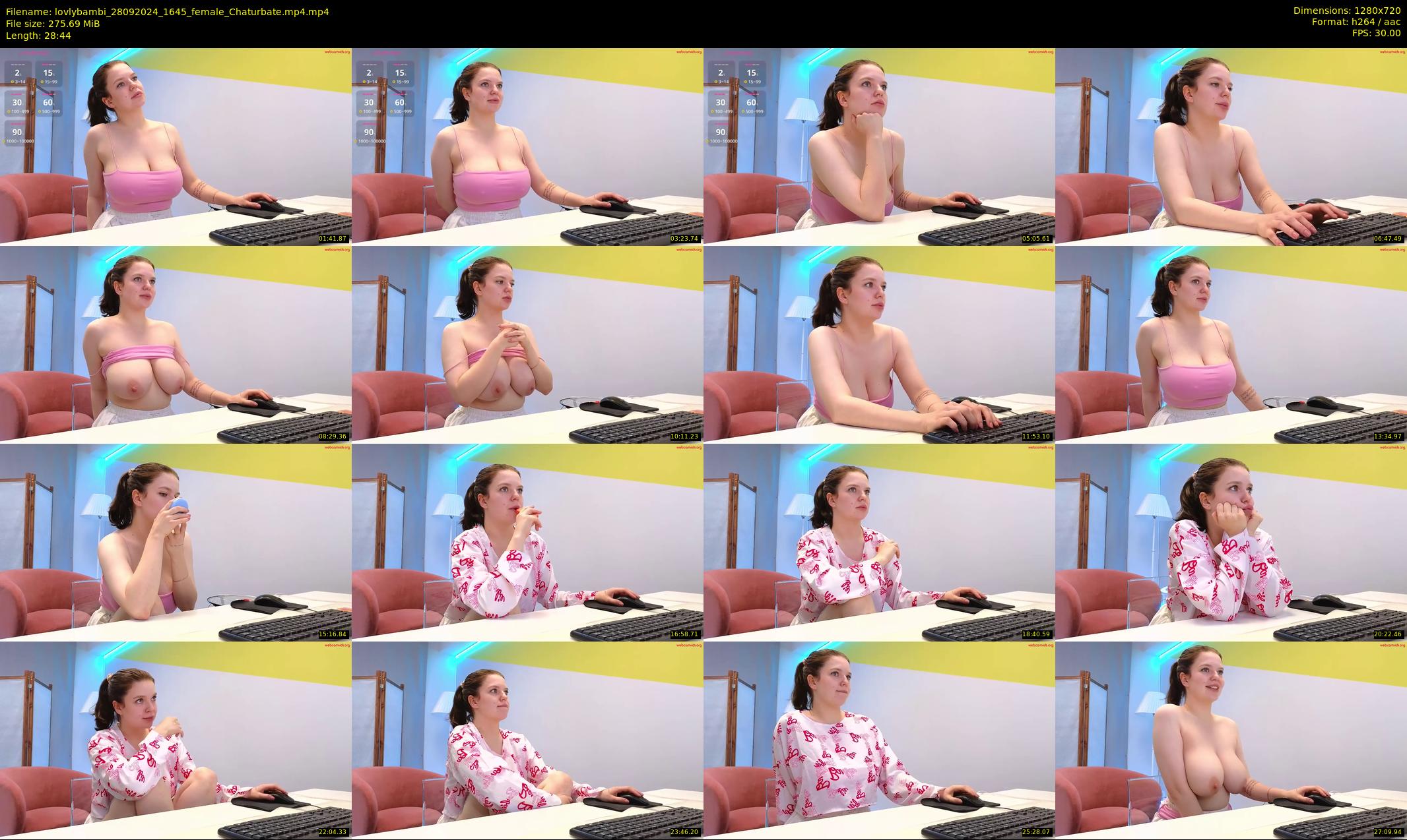 lovlybambi — 29 minute Chaturbate female cam show recording, 720p, Sep 28, 2024