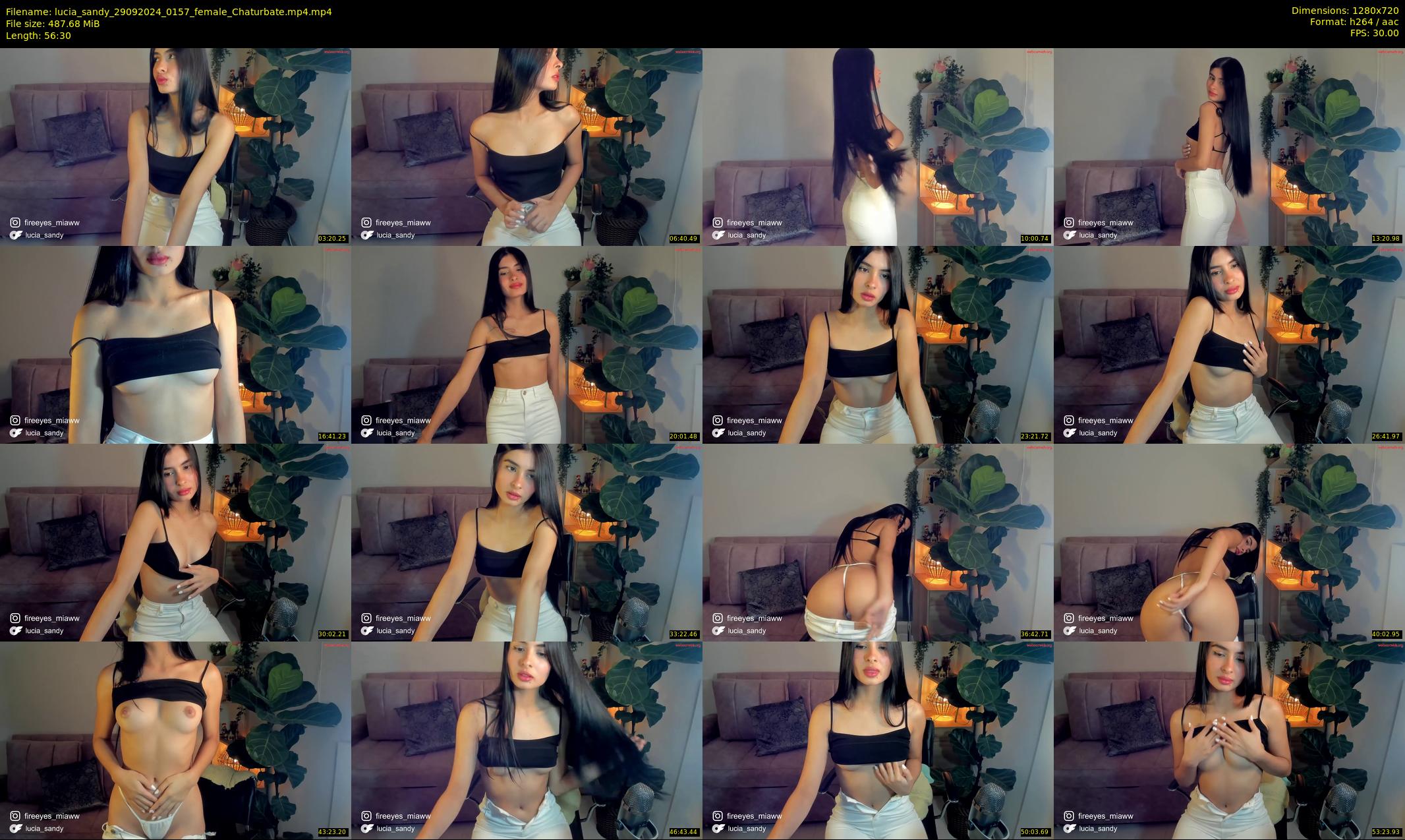 lucia_sandy — 57 minute Chaturbate female cam show recording, 720p, Sep 29, 2024