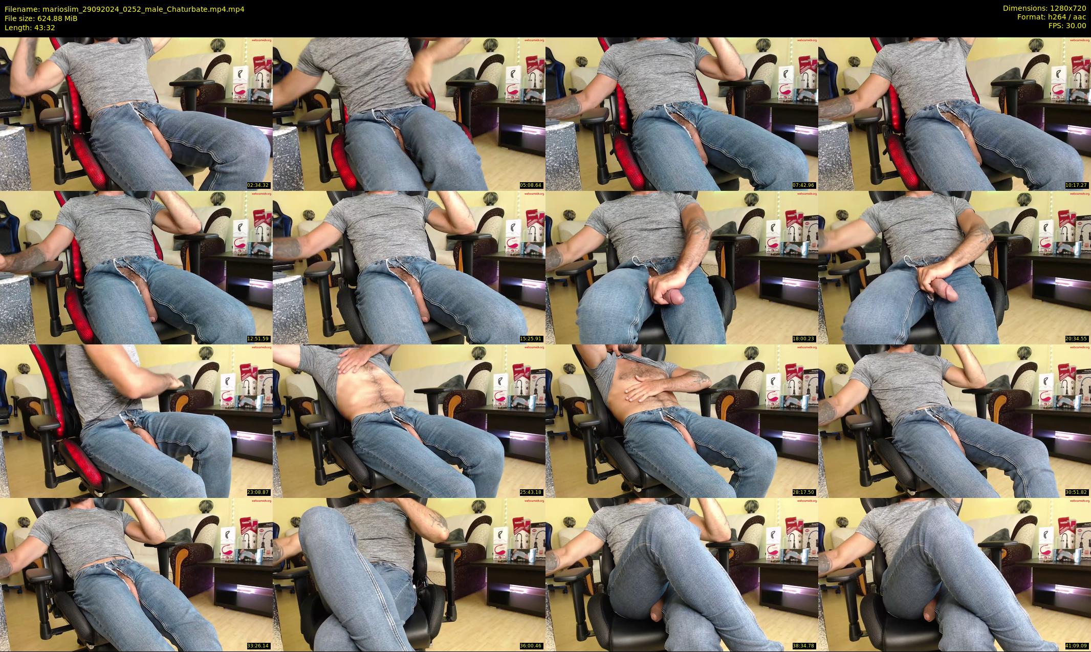 marioslim — 44 minute Chaturbate male cam show recording, 720p, Sep 29, 2024