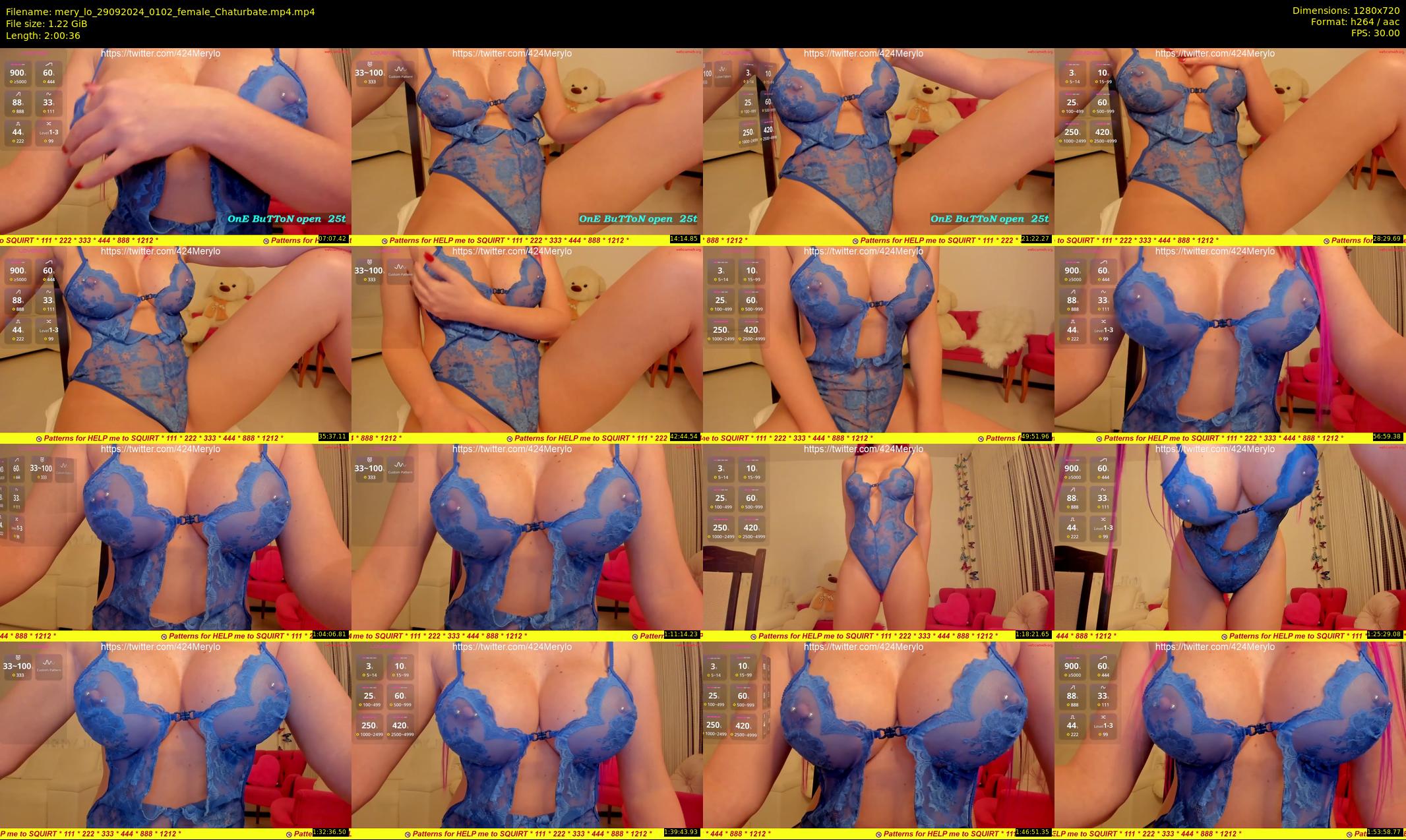 mery_lo — 121 minute Chaturbate female cam show recording, 720p, Sep 29, 2024