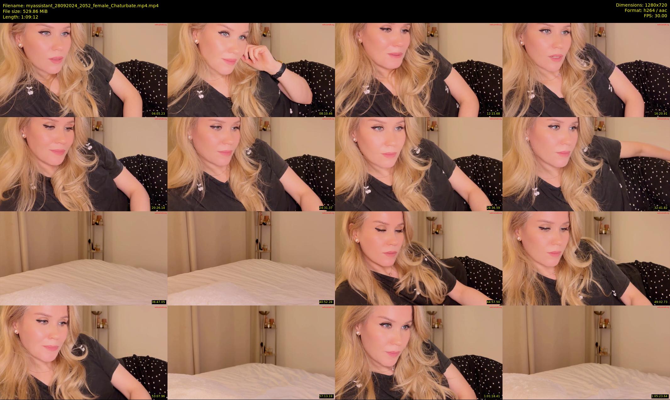 myassistant — 70 minute Chaturbate female cam show recording, 720p, Sep 28, 2024