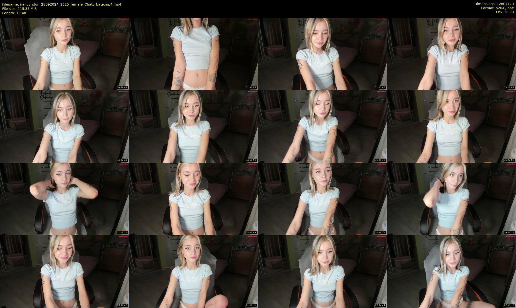 nancy_ston — 14 minute Chaturbate female cam show recording, 720p, Sep 28, 2024