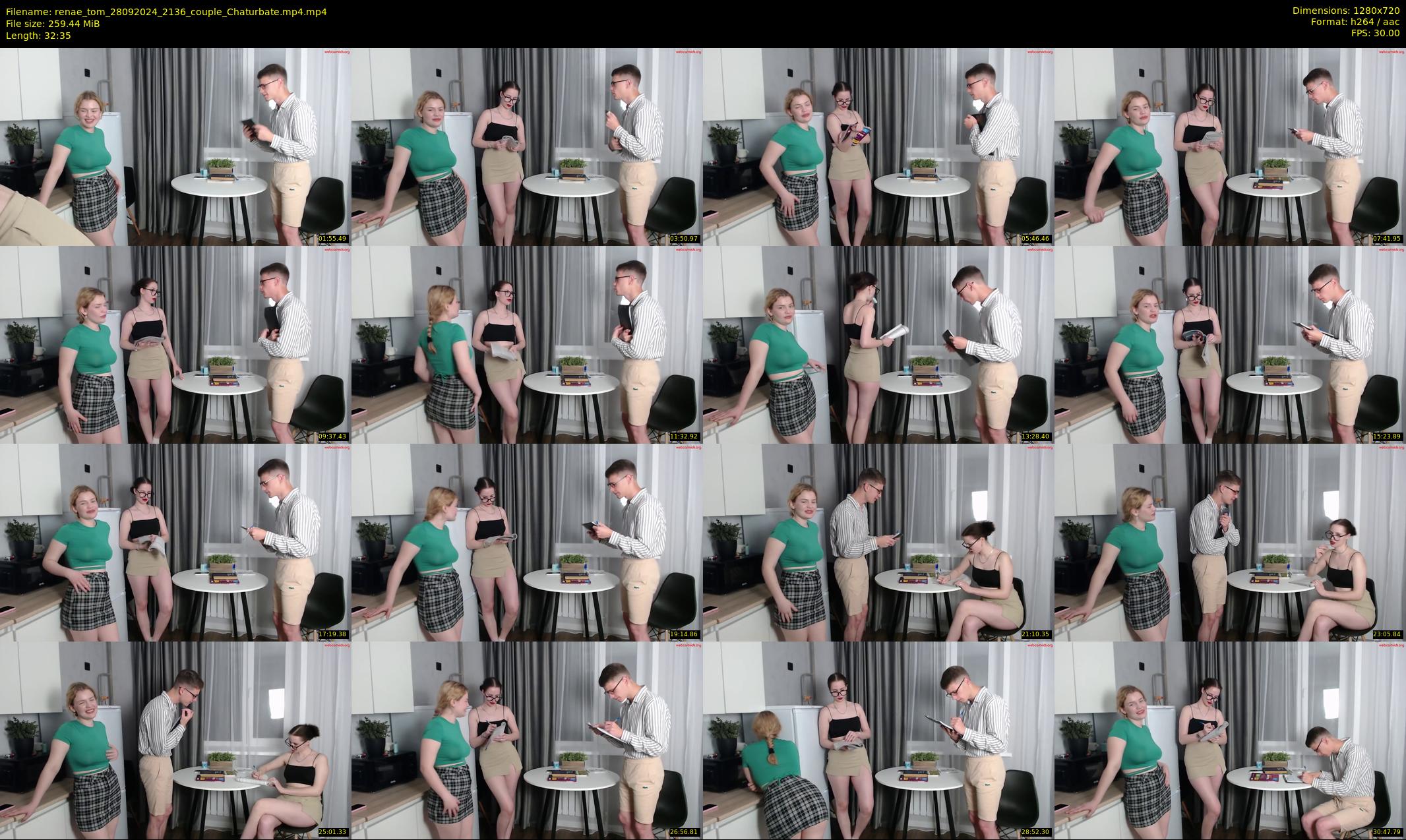 renae_tom — 33 minute Chaturbate couple cam show recording, 720p, Sep 28, 2024