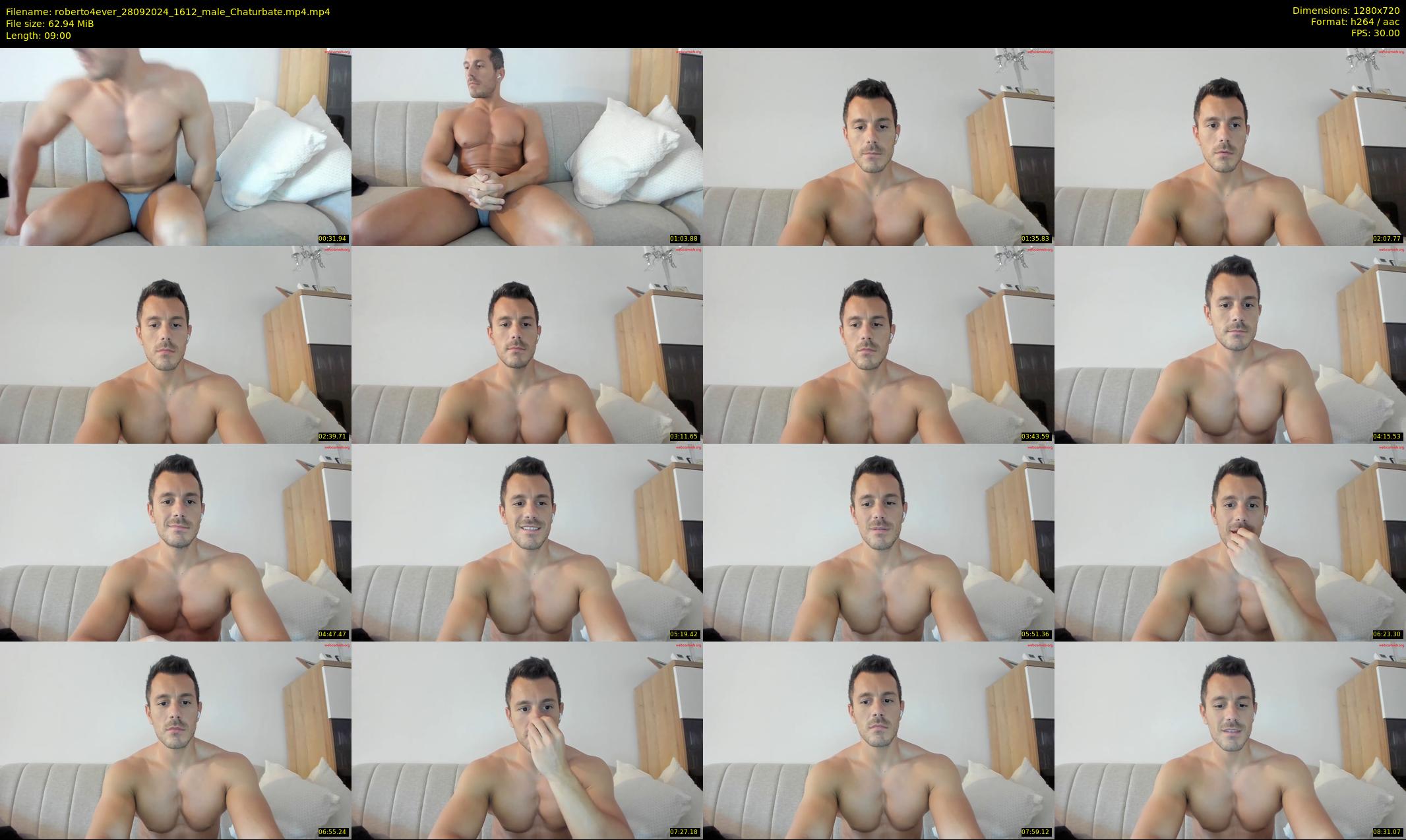 roberto4ever — 9 minute Chaturbate male cam show recording, 720p, Sep 28, 2024