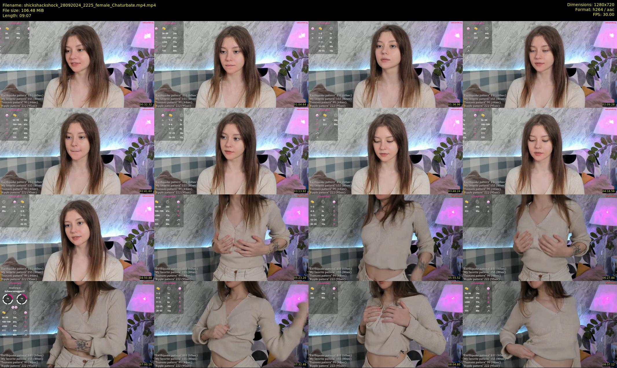 shickshackshock — 10 minute Chaturbate female cam show recording, 720p, Sep 28, 2024