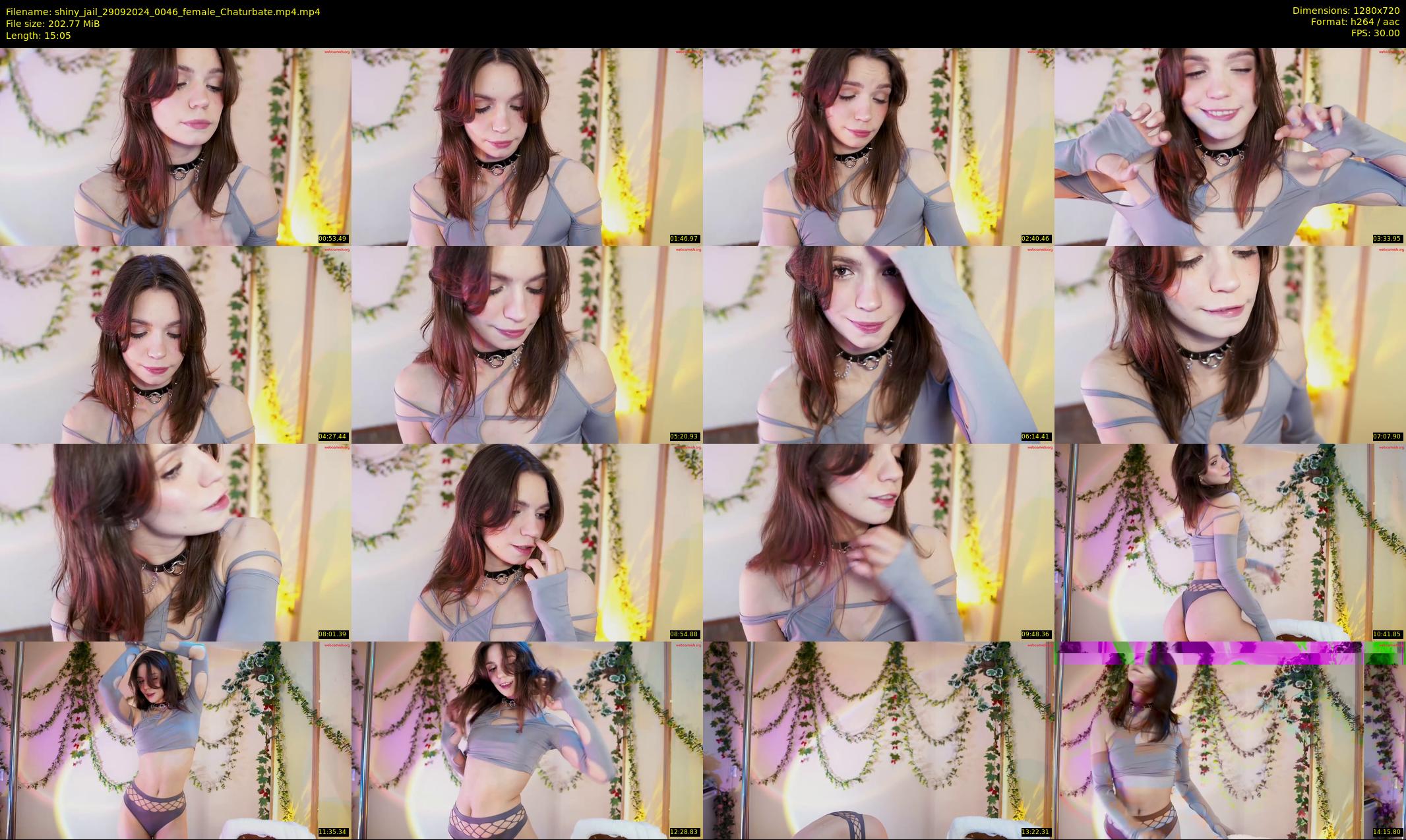 shiny_jail — 16 minute Chaturbate female cam show recording, 720p, Sep 29, 2024
