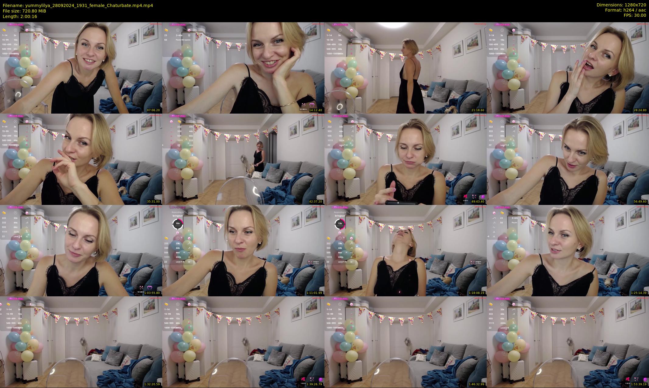 yummylilya — 121 minute Chaturbate female cam show recording, 720p, Sep 28, 2024