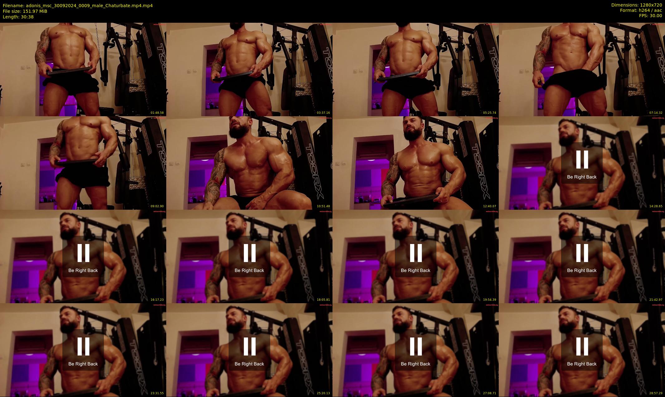 adonis_msc — 31 minute Chaturbate male cam show recording, 720p, Sep 30, 2024