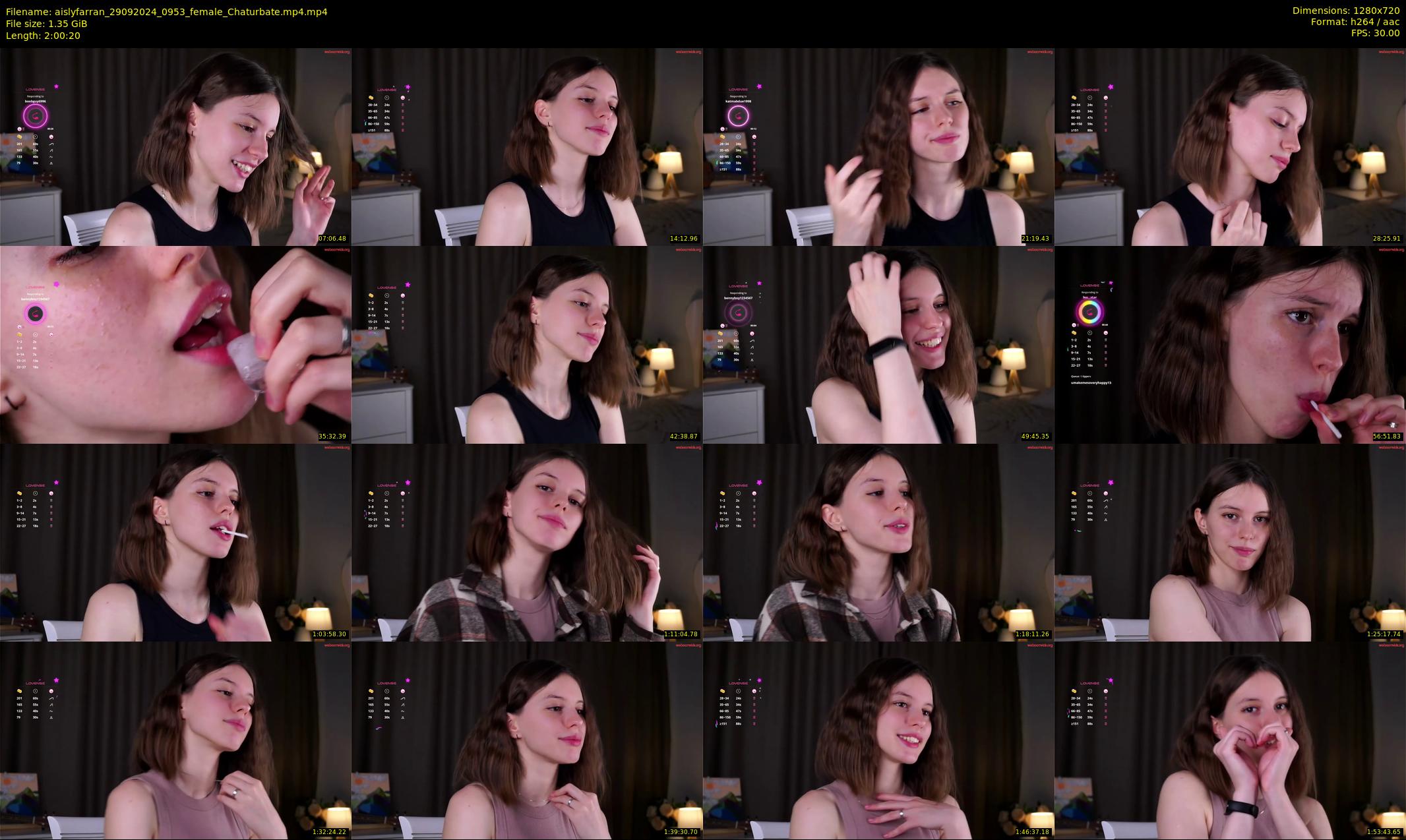 aislyfarran — 121 minute Chaturbate female cam show recording, 720p, Sep 29, 2024
