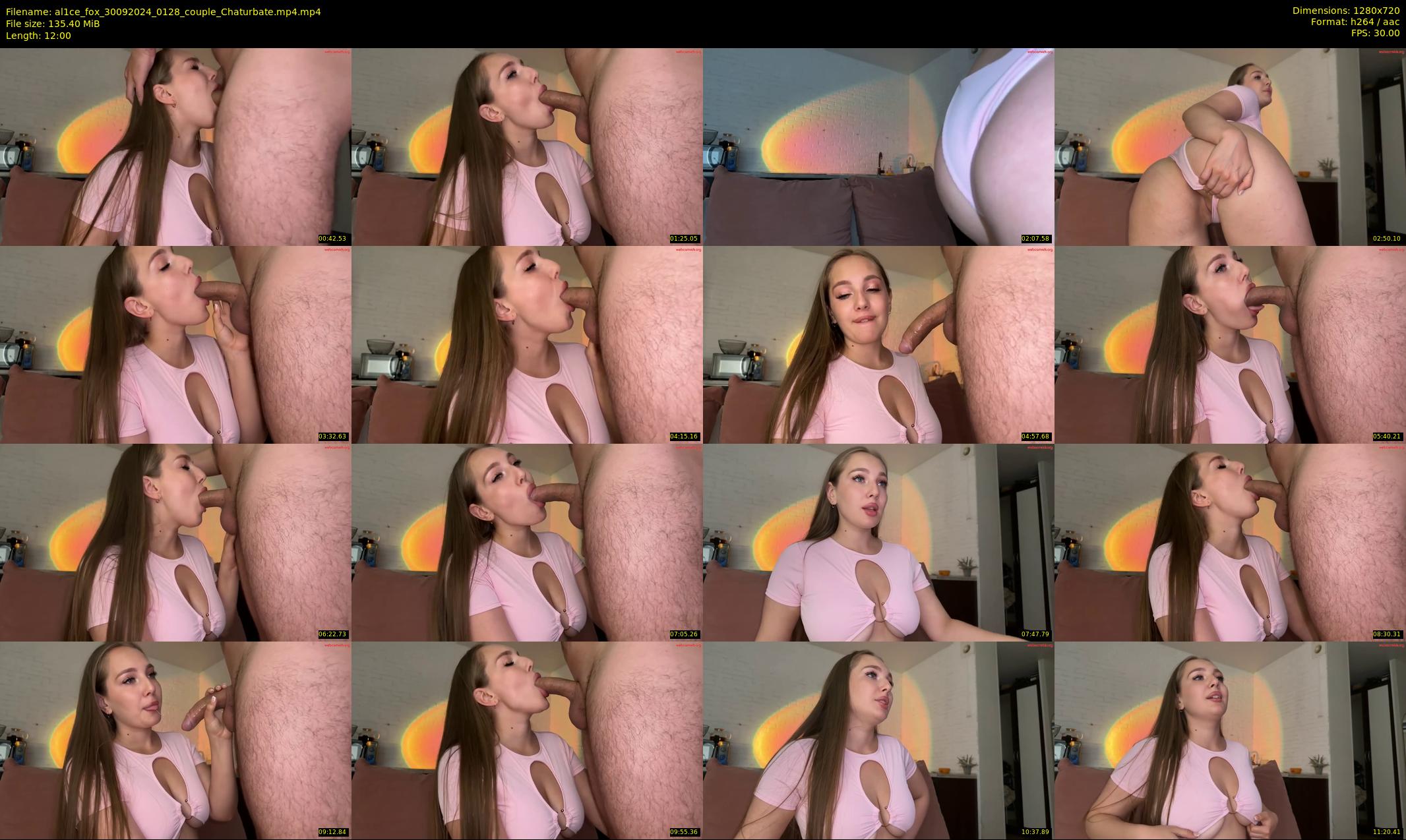 al1ce_fox — 12 minute Chaturbate couple cam show recording, 720p, Sep 30, 2024