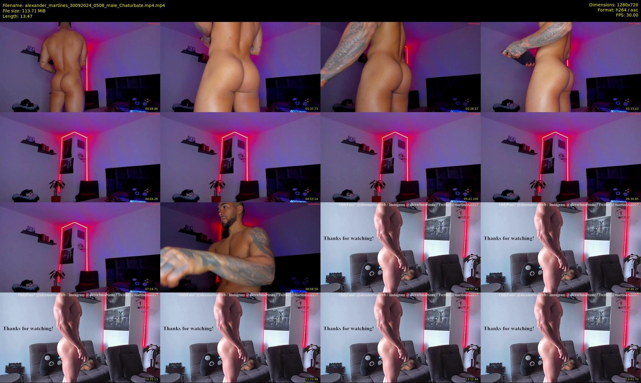 alexander_martines — 14 minute Chaturbate male cam show recording, 720p, Sep 30, 2024