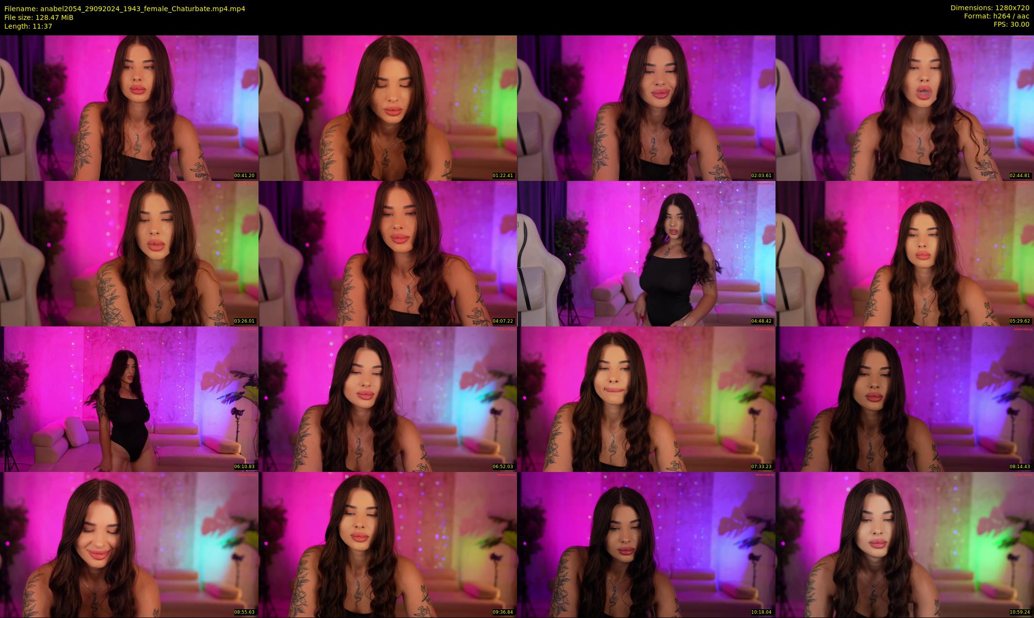 anabel2054 — 12 minute Chaturbate female cam show recording, 720p, Sep 29, 2024