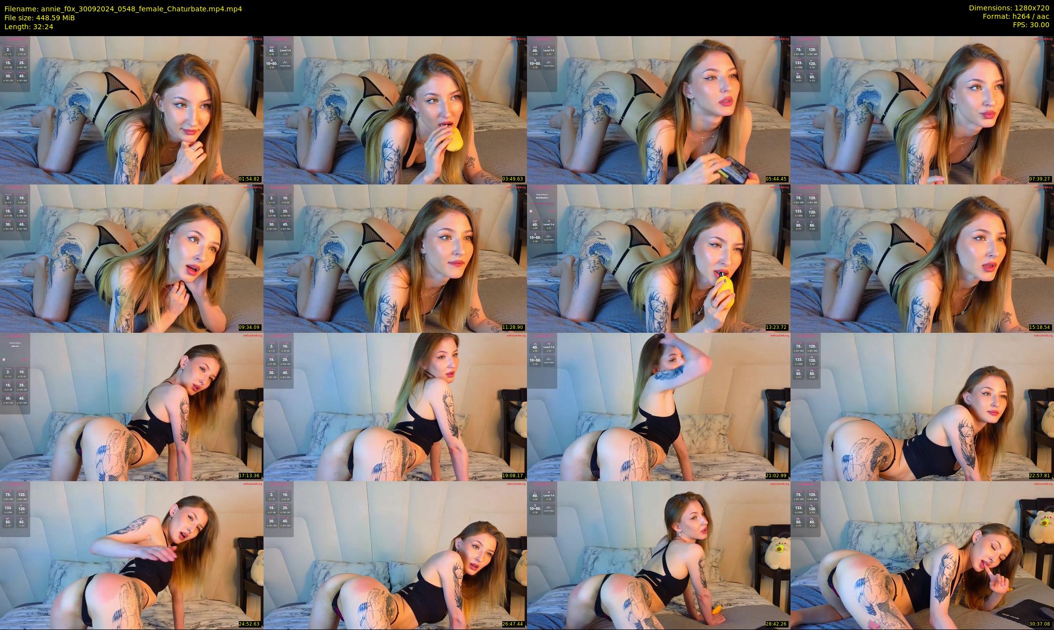 annie_f0x — 33 minute Chaturbate female cam show recording, 720p, Sep 30, 2024