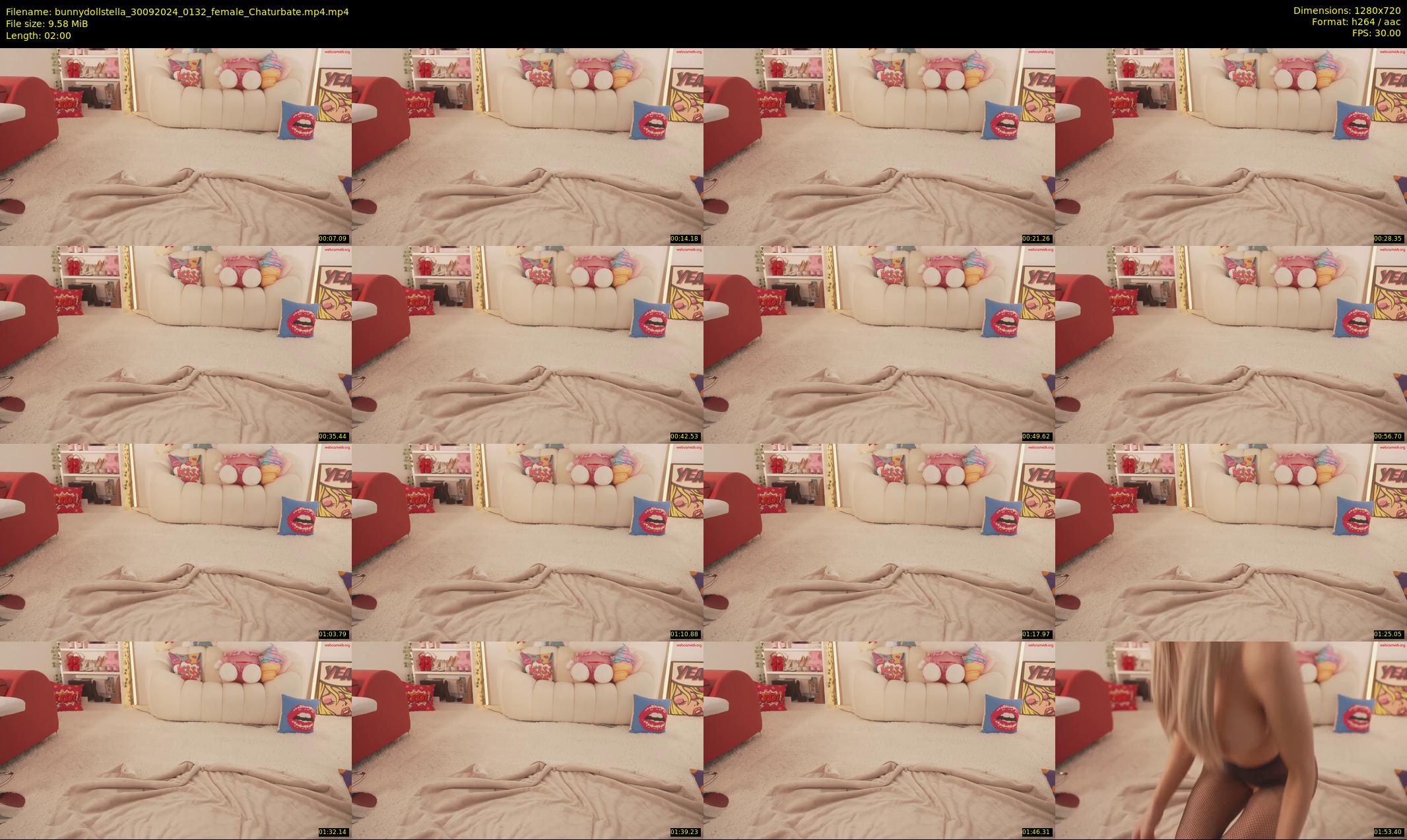 bunnydollstella — 2 minute Chaturbate female cam show recording, 720p, Sep 30, 2024