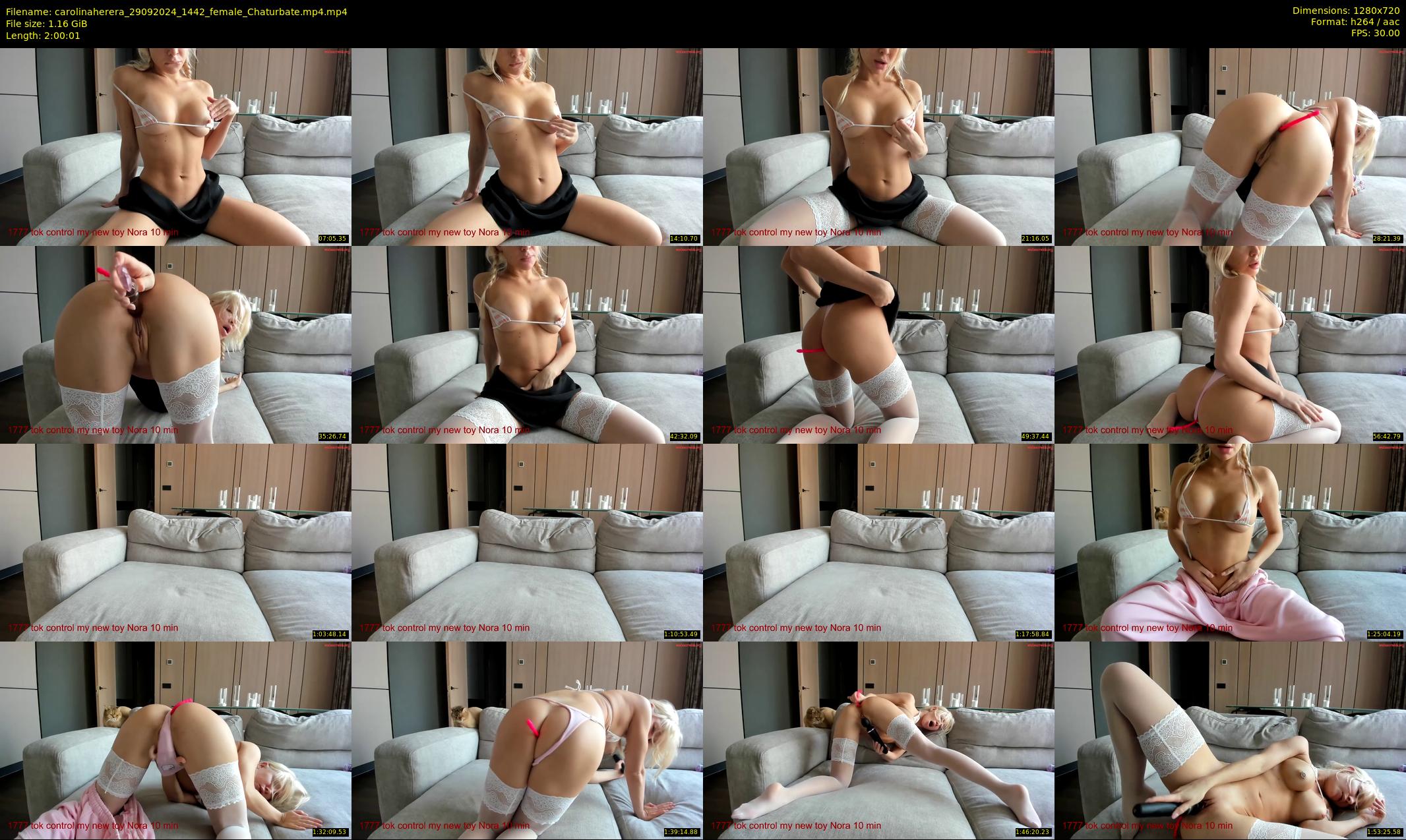 carolinaherera — 121 minute Chaturbate female cam show recording, 720p, Sep 29, 2024