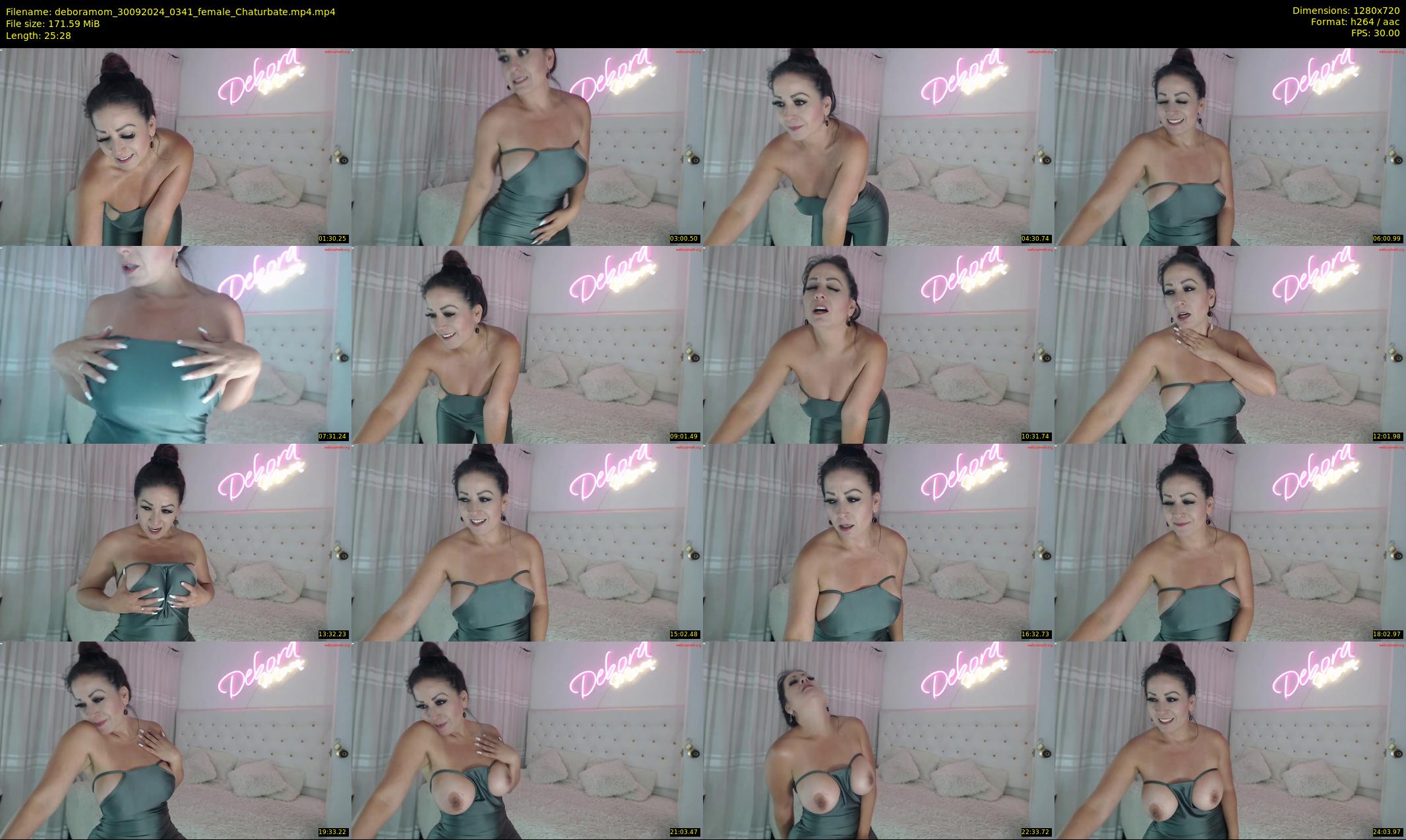 deboramom — 26 minute Chaturbate female cam show recording, 720p, Sep 30, 2024