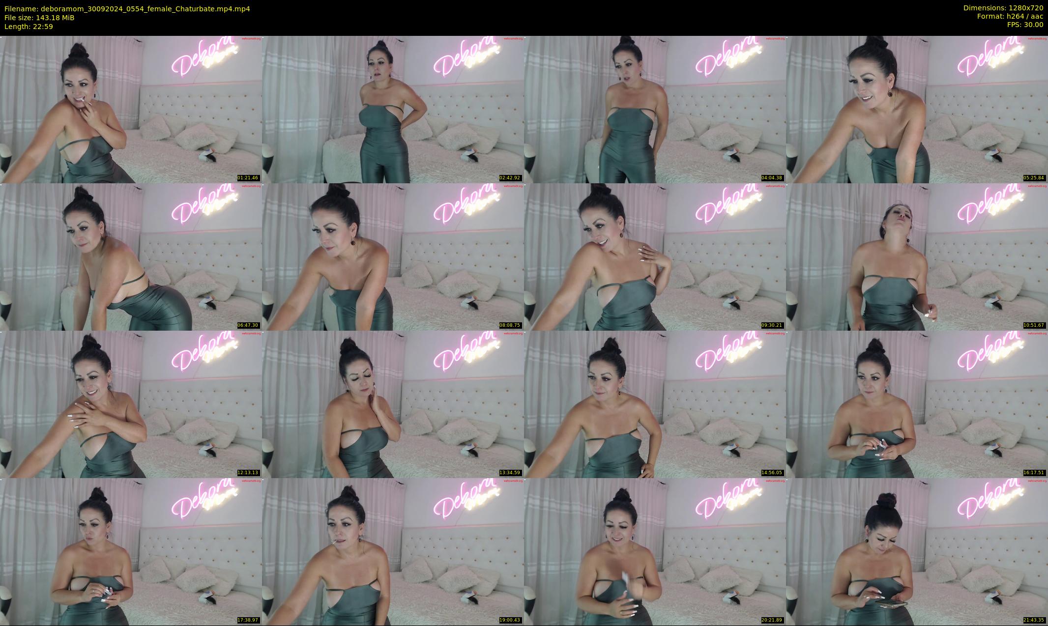 deboramom — 23 minute Chaturbate female cam show recording, 720p, Sep 30, 2024