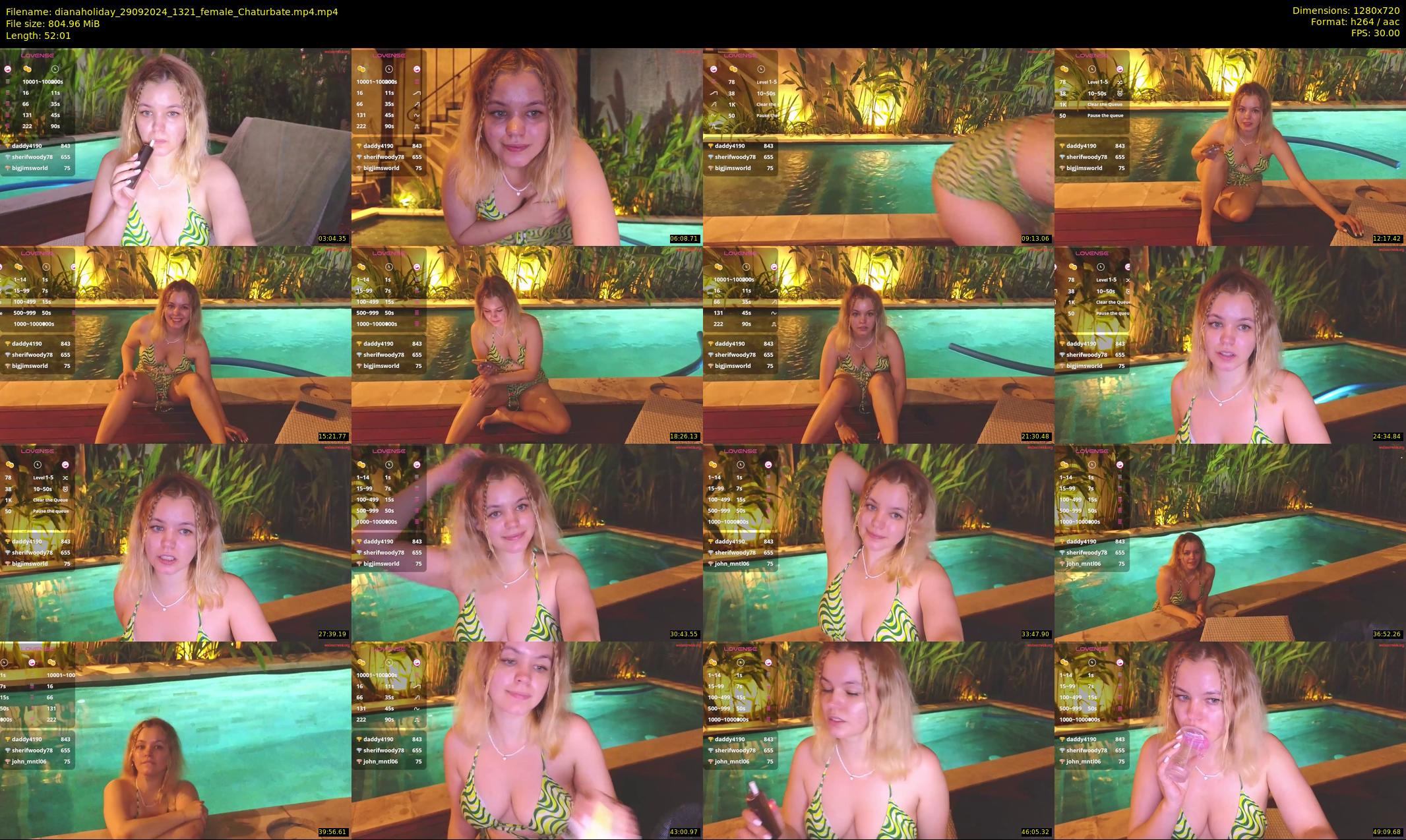 dianaholiday — 53 minute Chaturbate female cam show recording, 720p, Sep 29, 2024