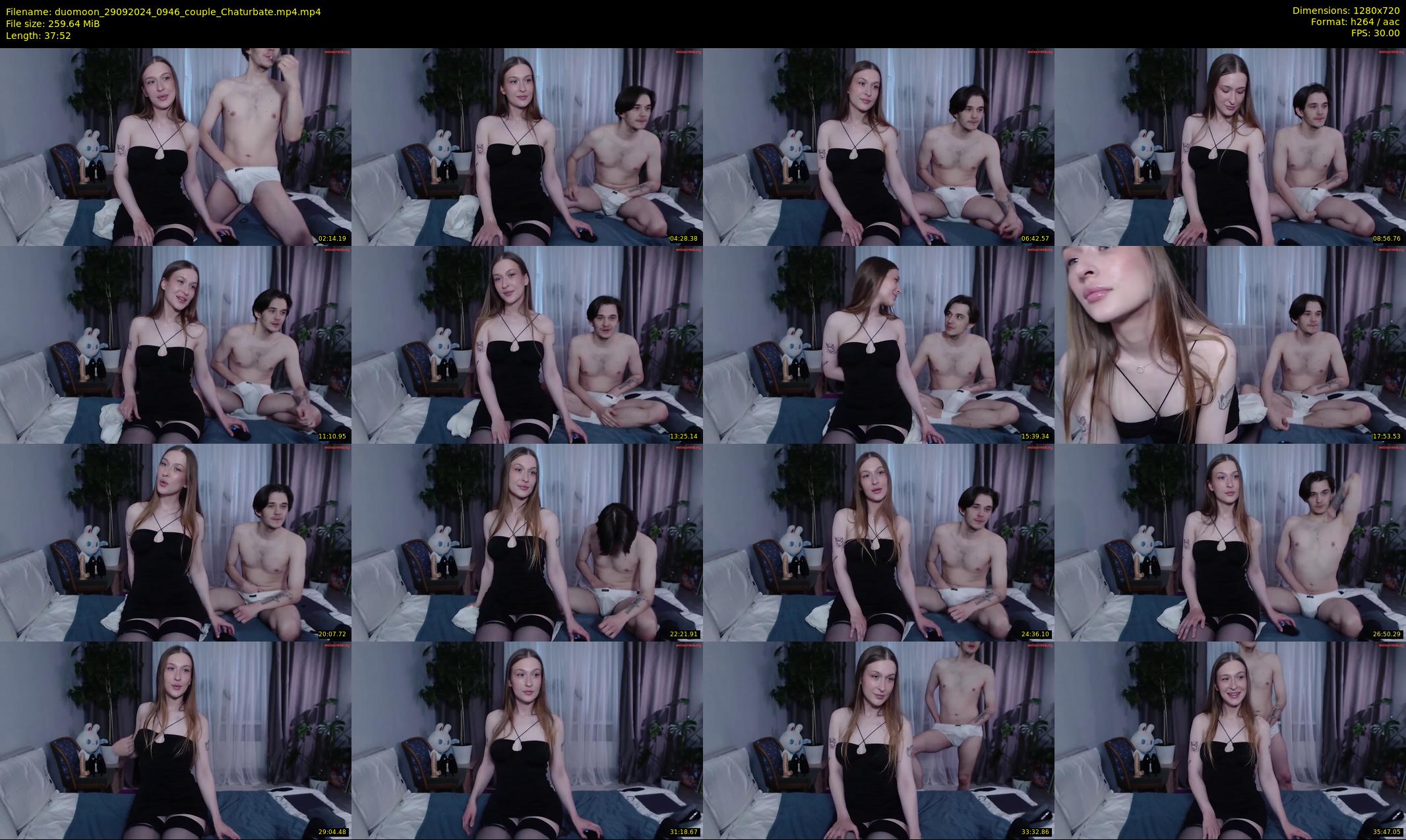 duomoon — 38 minute Chaturbate couple cam show recording, 720p, Sep 29, 2024