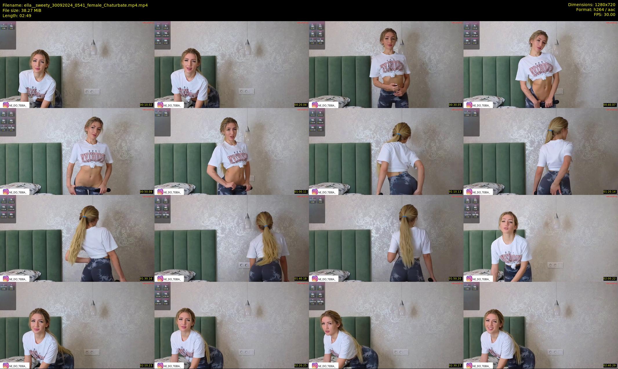 ella__sweety — 3 minute Chaturbate female cam show recording, 720p, Sep 30, 2024