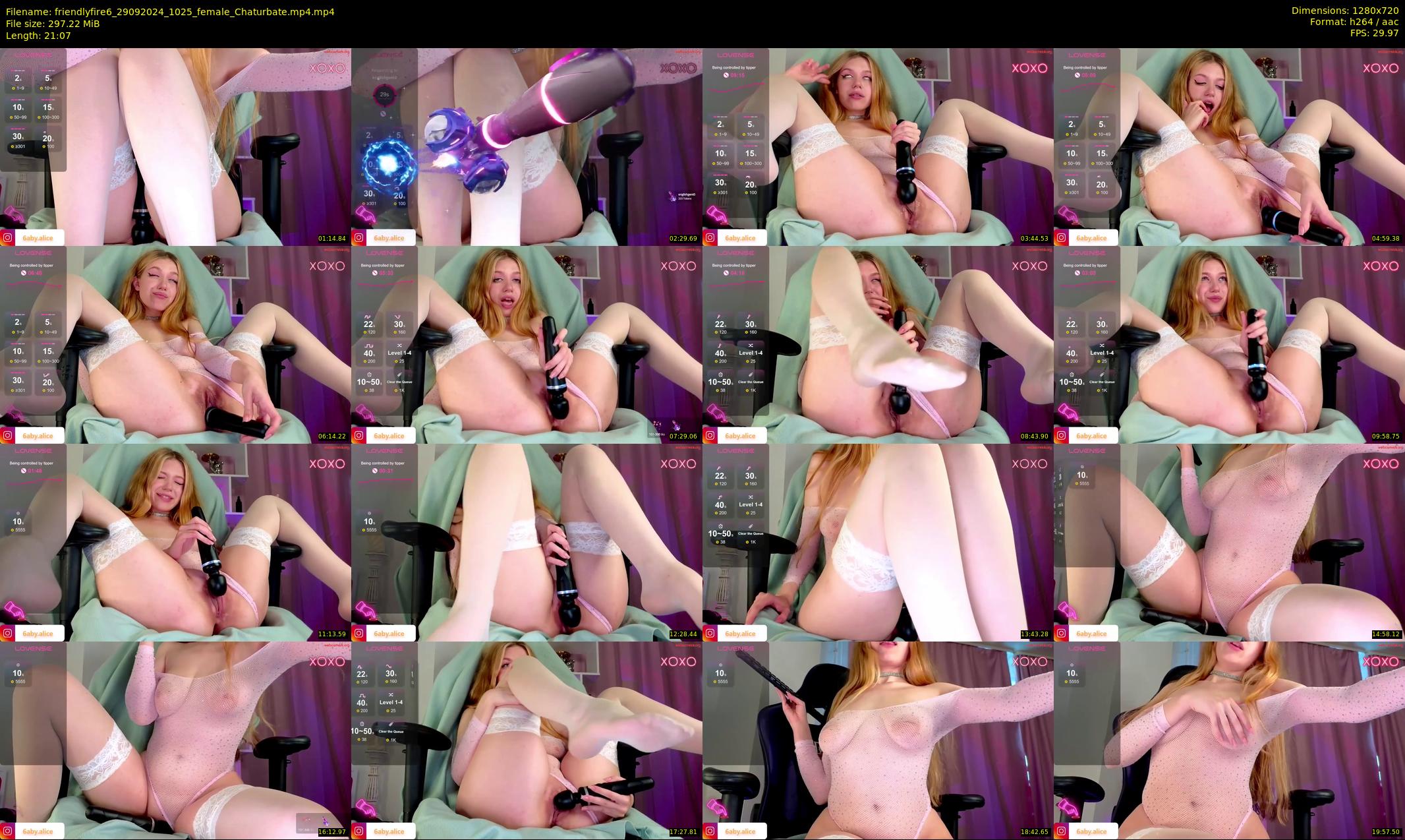 friendlyfire6 — 22 minute Chaturbate female cam show recording, 720p, Sep 29, 2024