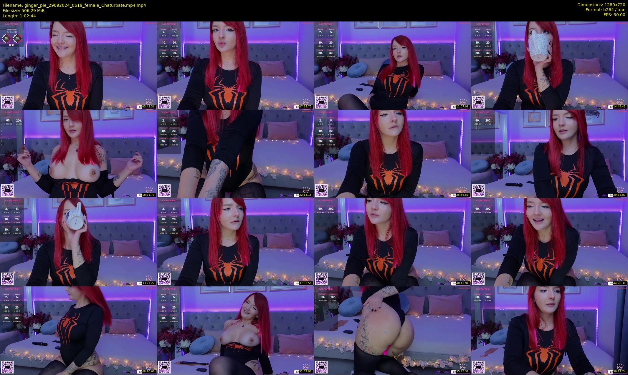ginger_pie — 63 minute Chaturbate female cam show recording, 720p, Sep 29, 2024