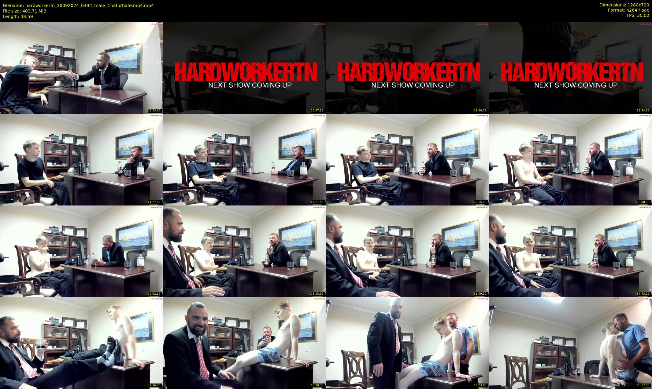 hardworkertn — 49 minute Chaturbate male cam show recording, 720p, Sep 30, 2024