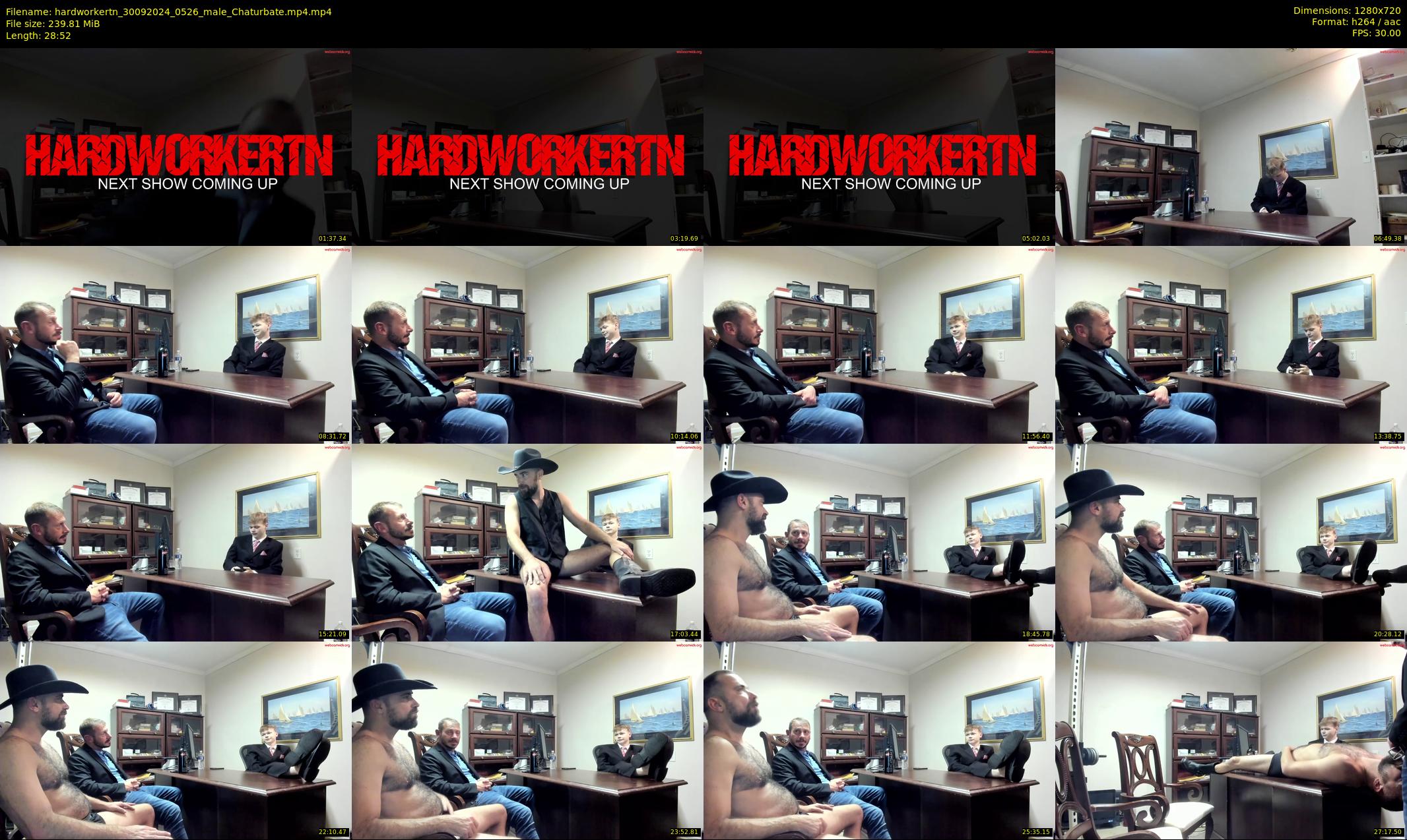 hardworkertn — 29 minute Chaturbate male cam show recording, 720p, Sep 30, 2024