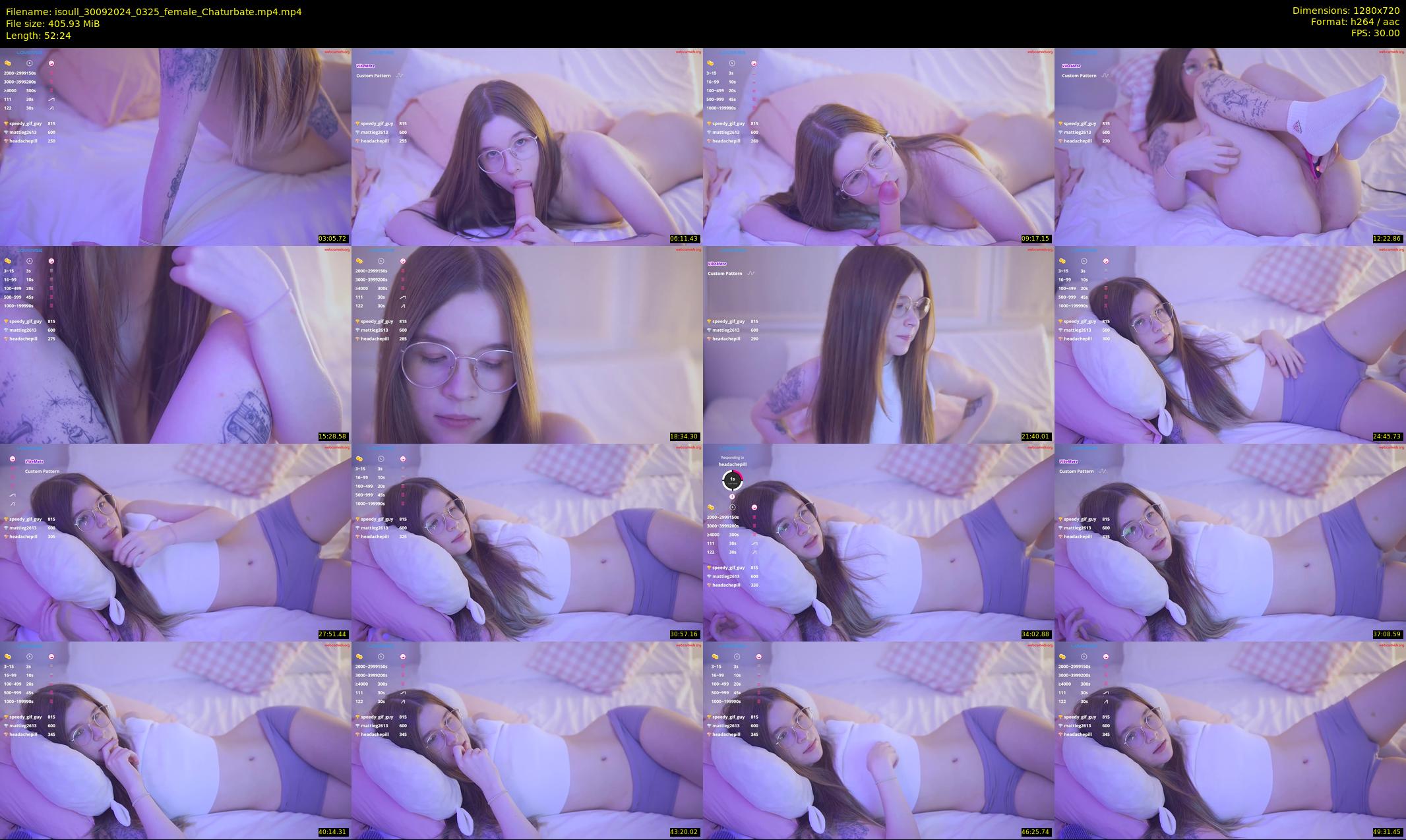 isoull — 53 minute Chaturbate female cam show recording, 720p, Sep 30, 2024