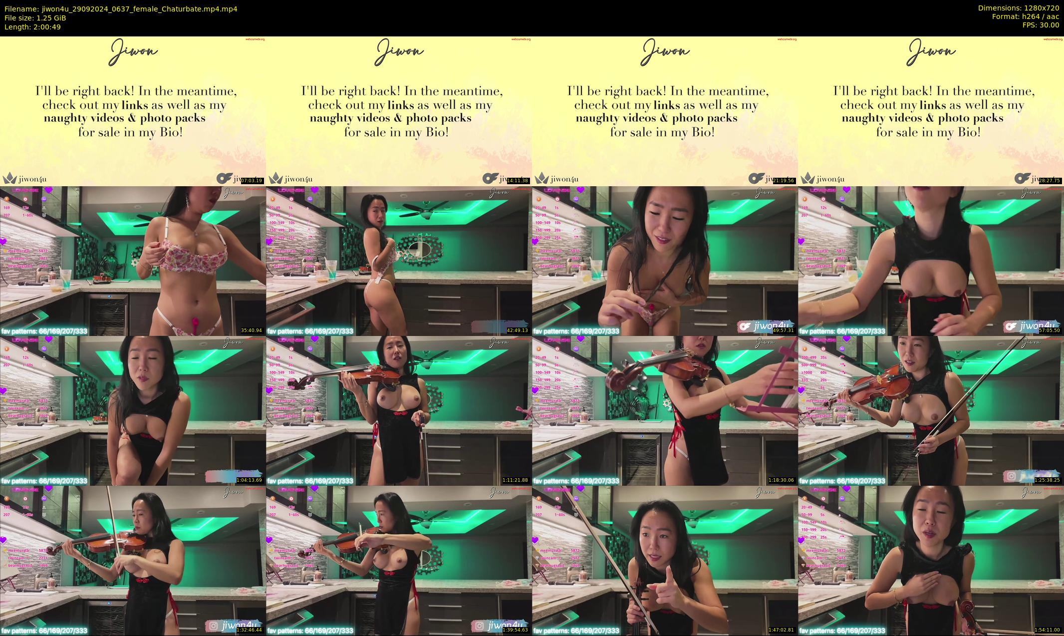 jiwon4u — 121 minute Chaturbate female cam show recording, 720p, Sep 29, 2024