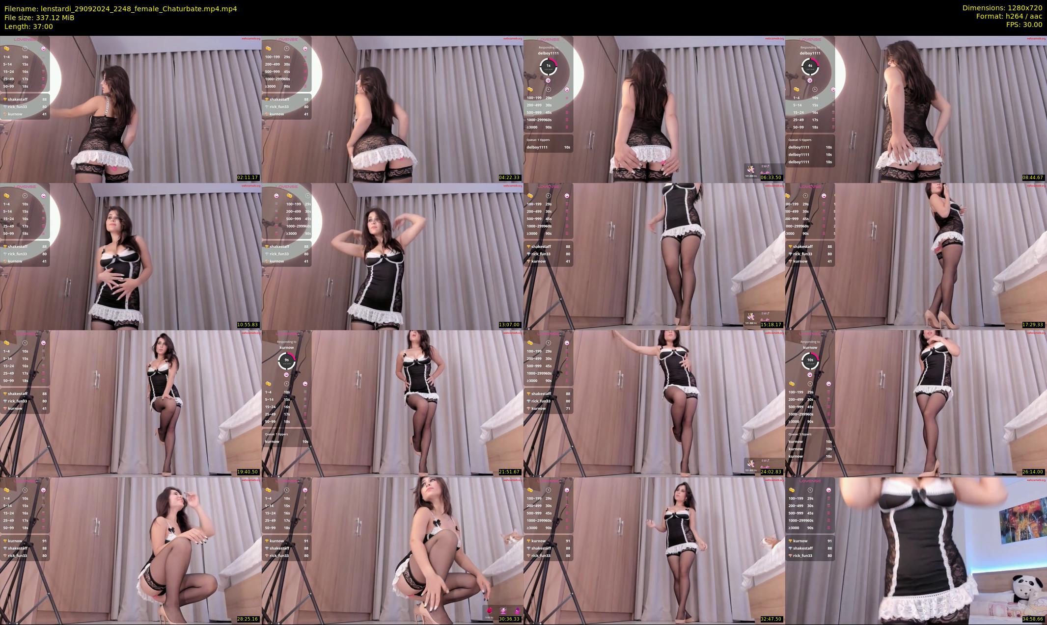 lenstardi — 37 minute Chaturbate female cam show recording, 720p, Sep 29, 2024