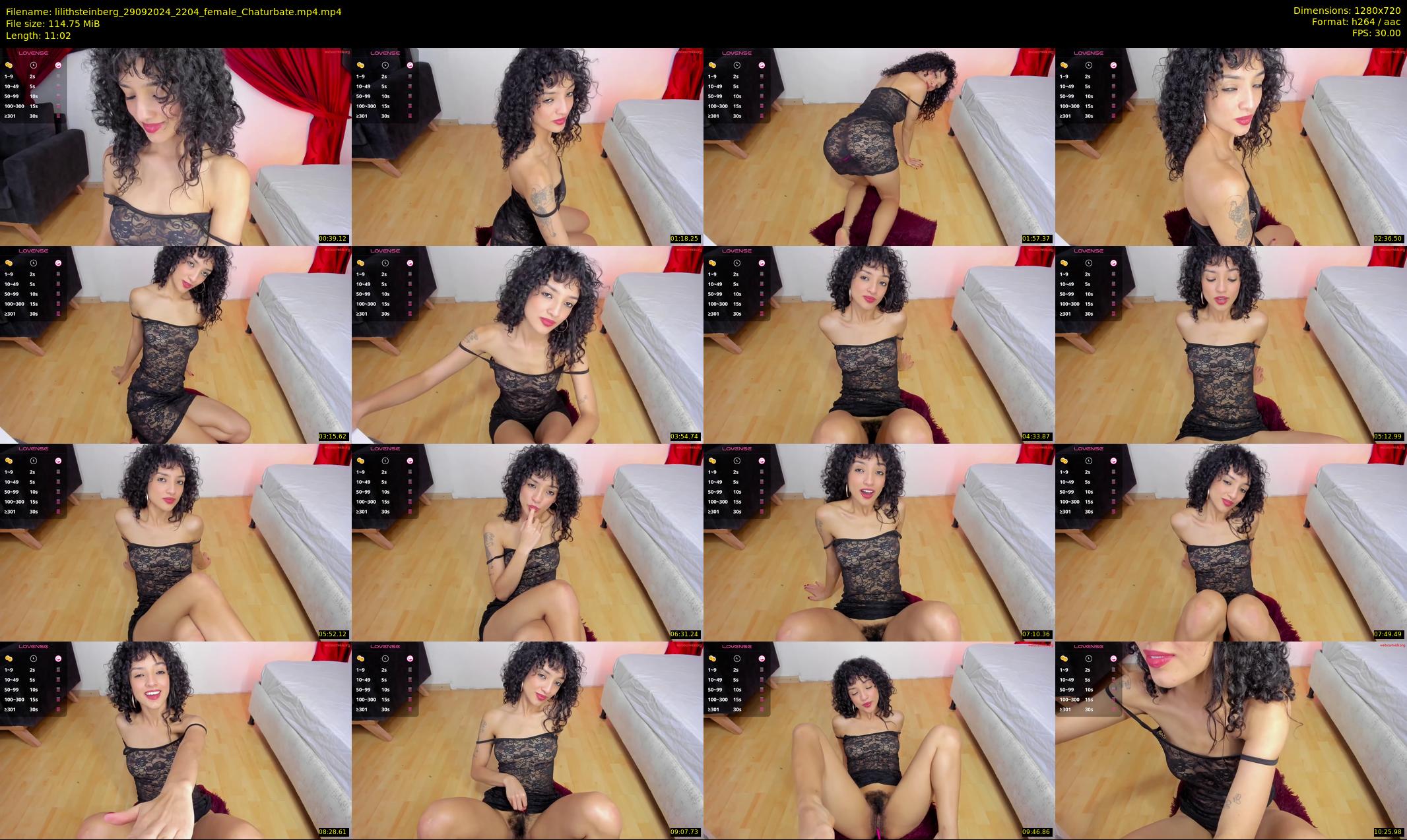 lilithsteinberg — 12 minute Chaturbate female cam show recording, 720p, Sep 29, 2024