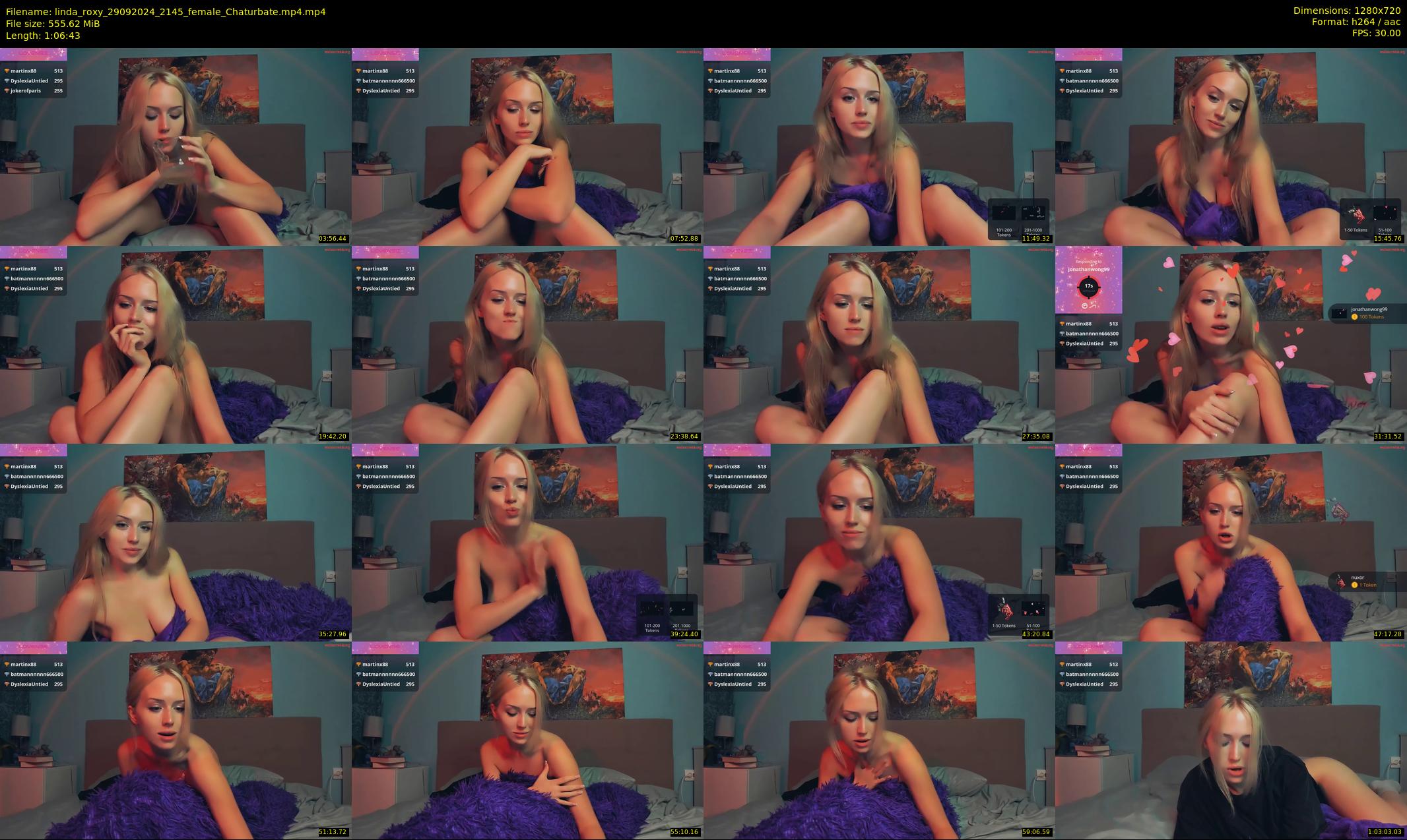 linda_roxy — 67 minute Chaturbate female cam show recording, 720p, Sep 29, 2024
