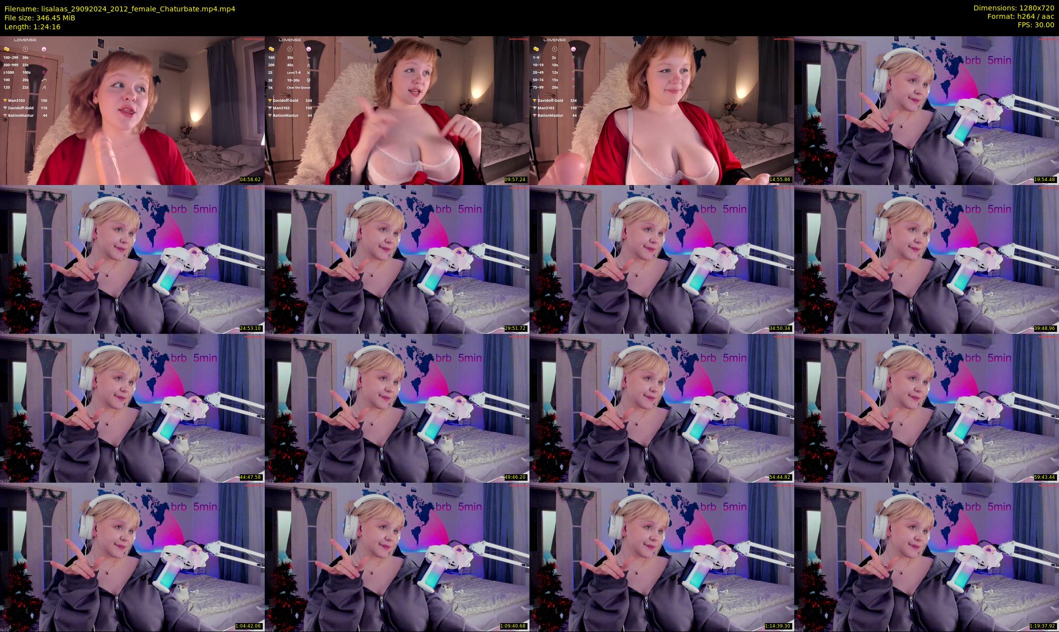lisalaas — 85 minute Chaturbate female cam show recording, 720p, Sep 29, 2024