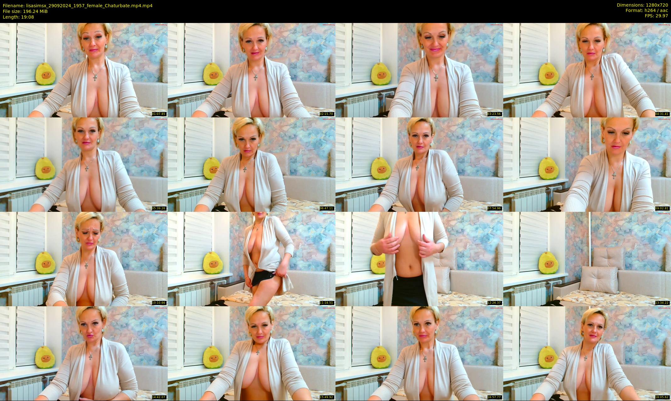 lisasimsx — 20 minute Chaturbate female cam show recording, 720p, Sep 29, 2024