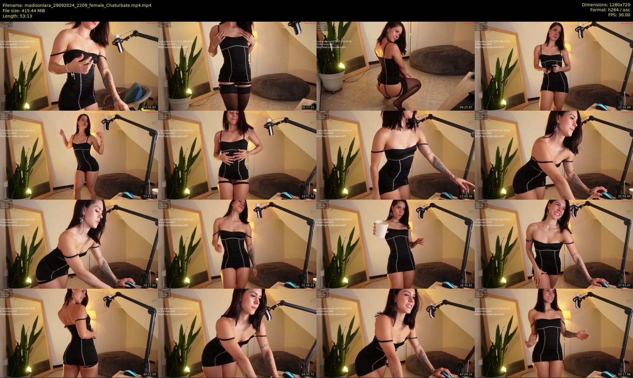 madisonlara — 54 minute Chaturbate female cam show recording, 720p, Sep 29, 2024