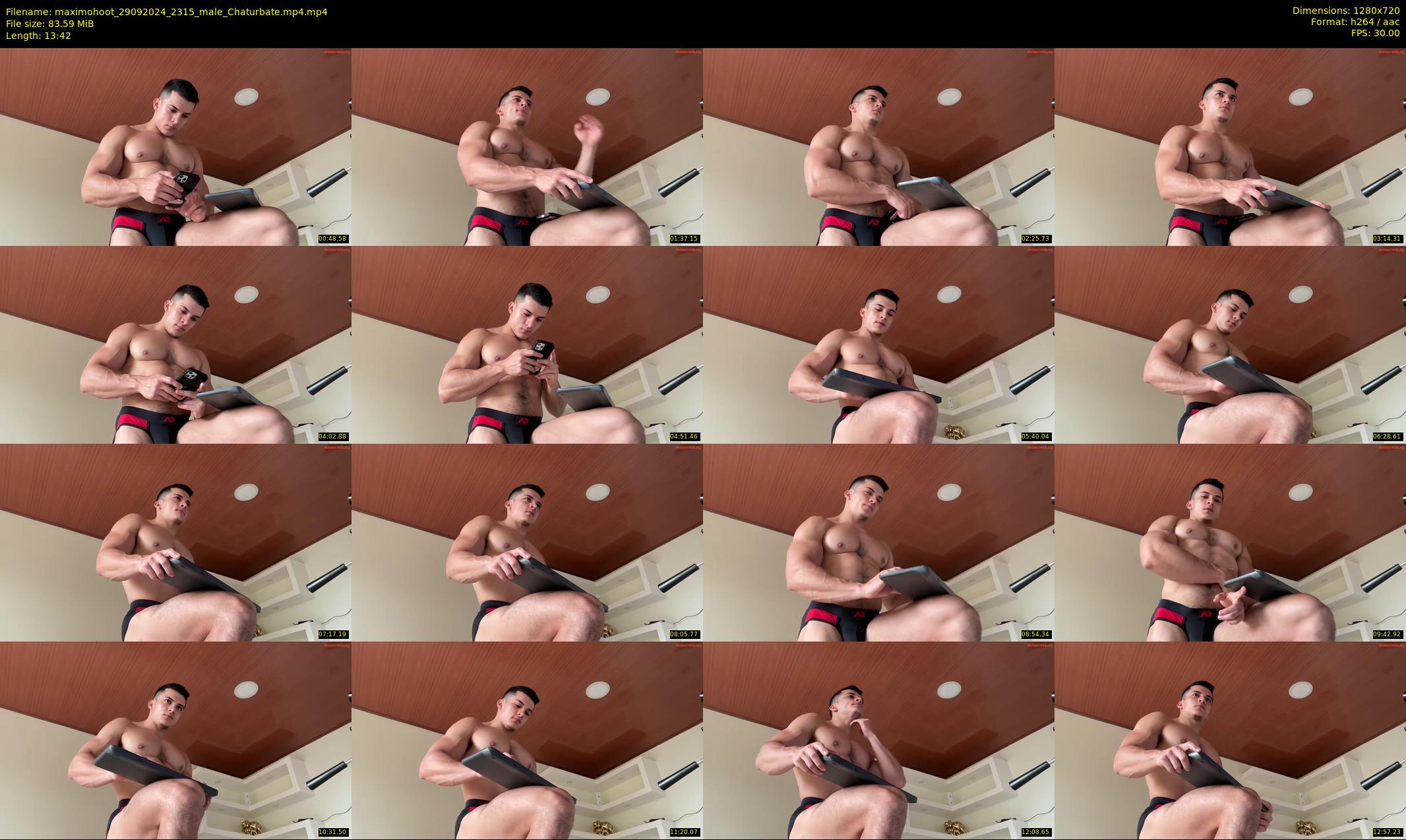 maximohoot — 14 minute Chaturbate male cam show recording, 720p, Sep 29, 2024