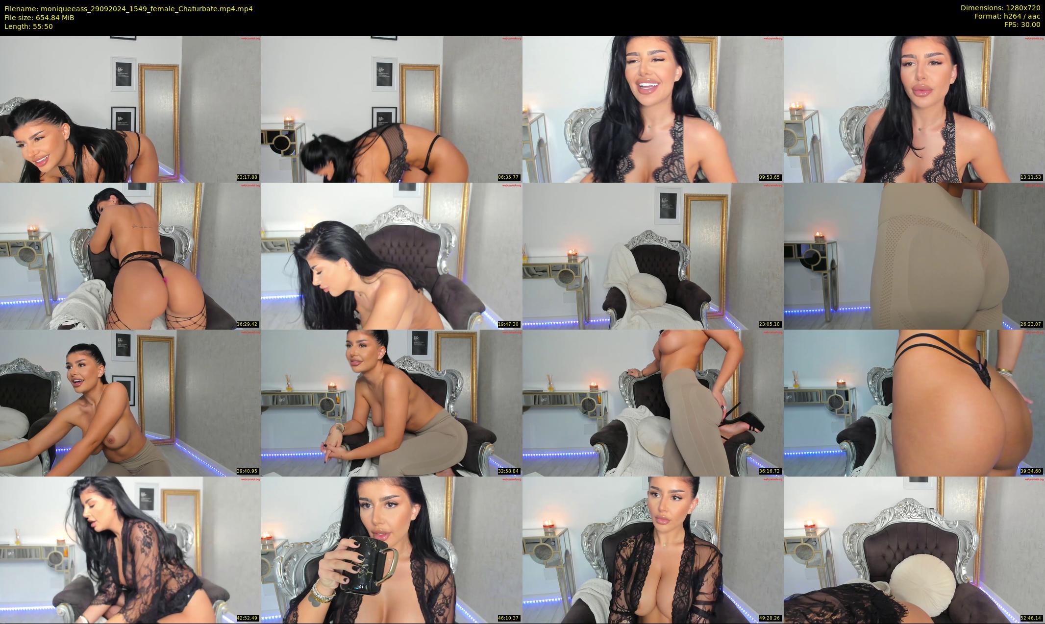 moniqueeass — 56 minute Chaturbate female cam show recording, 720p, Sep 29, 2024