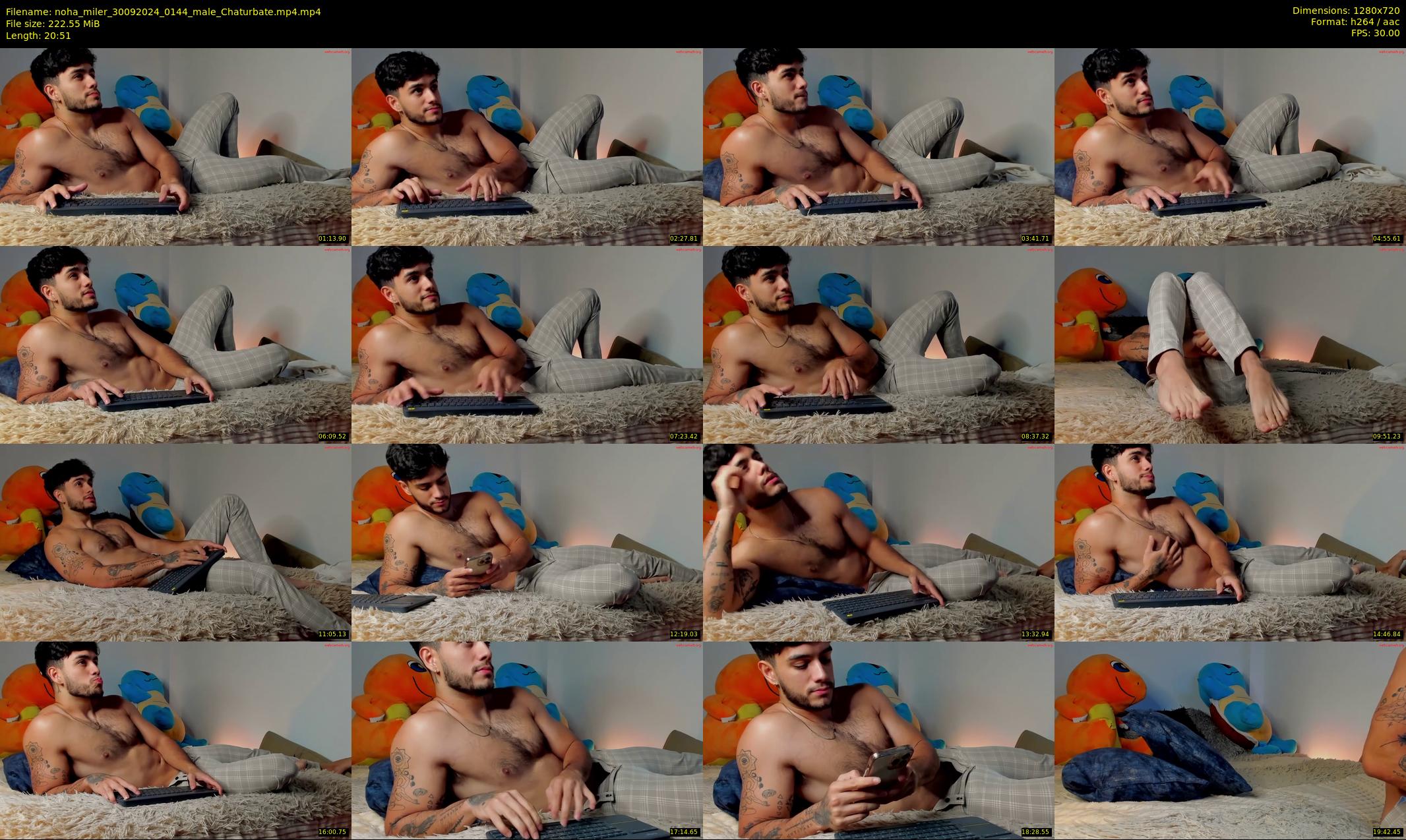 noha_miler — 21 minute Chaturbate male cam show recording, 720p, Sep 30, 2024