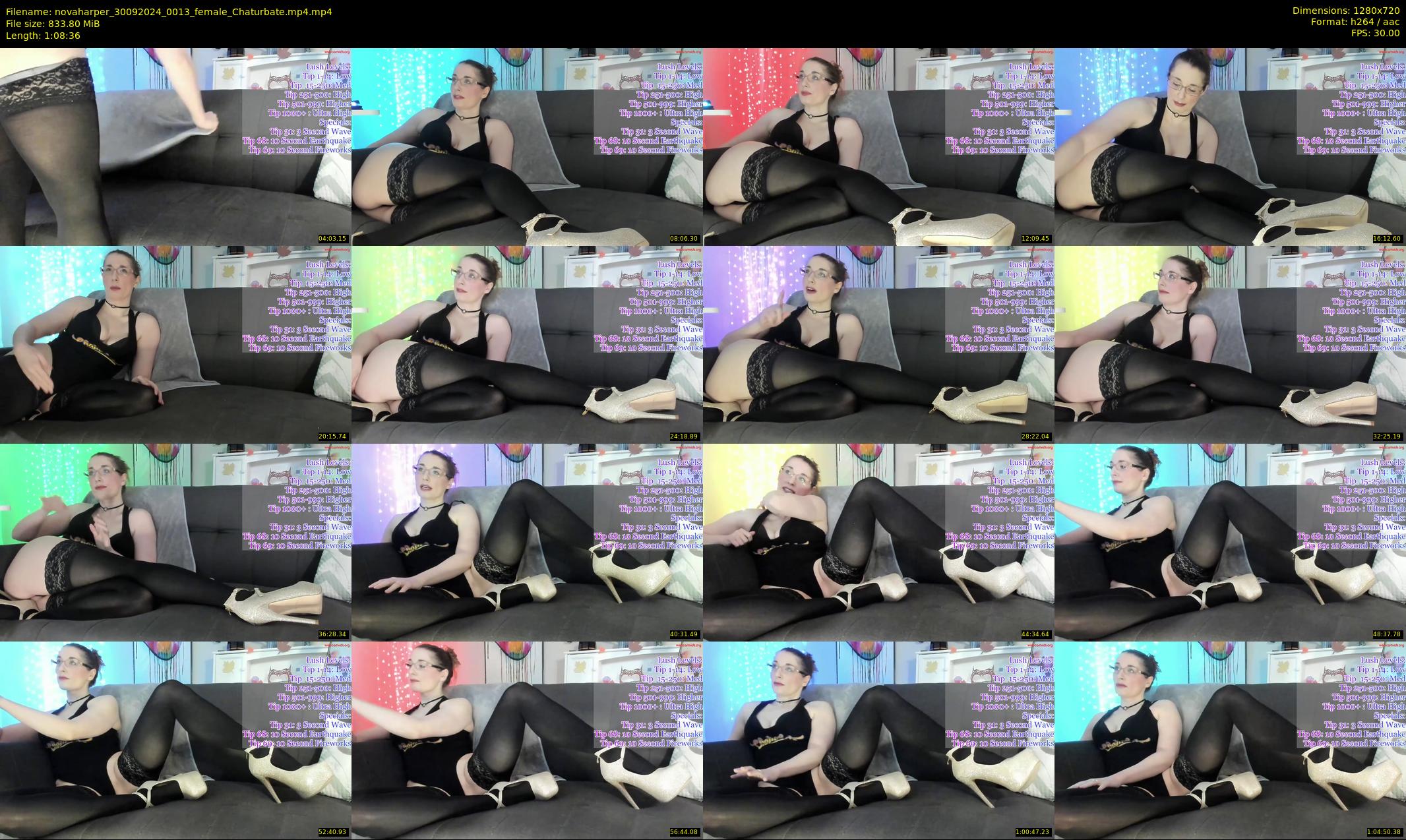 novaharper — 69 minute Chaturbate female cam show recording, 720p, Sep 30, 2024
