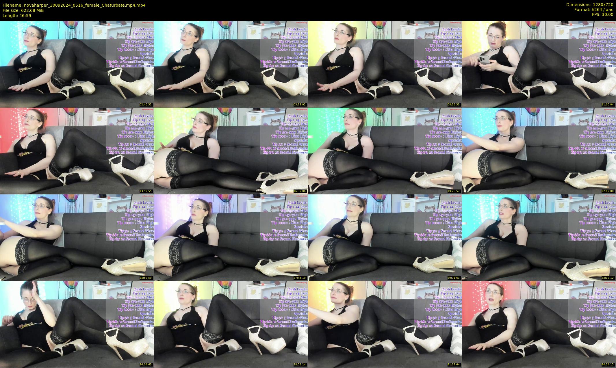 novaharper — 47 minute Chaturbate female cam show recording, 720p, Sep 30, 2024