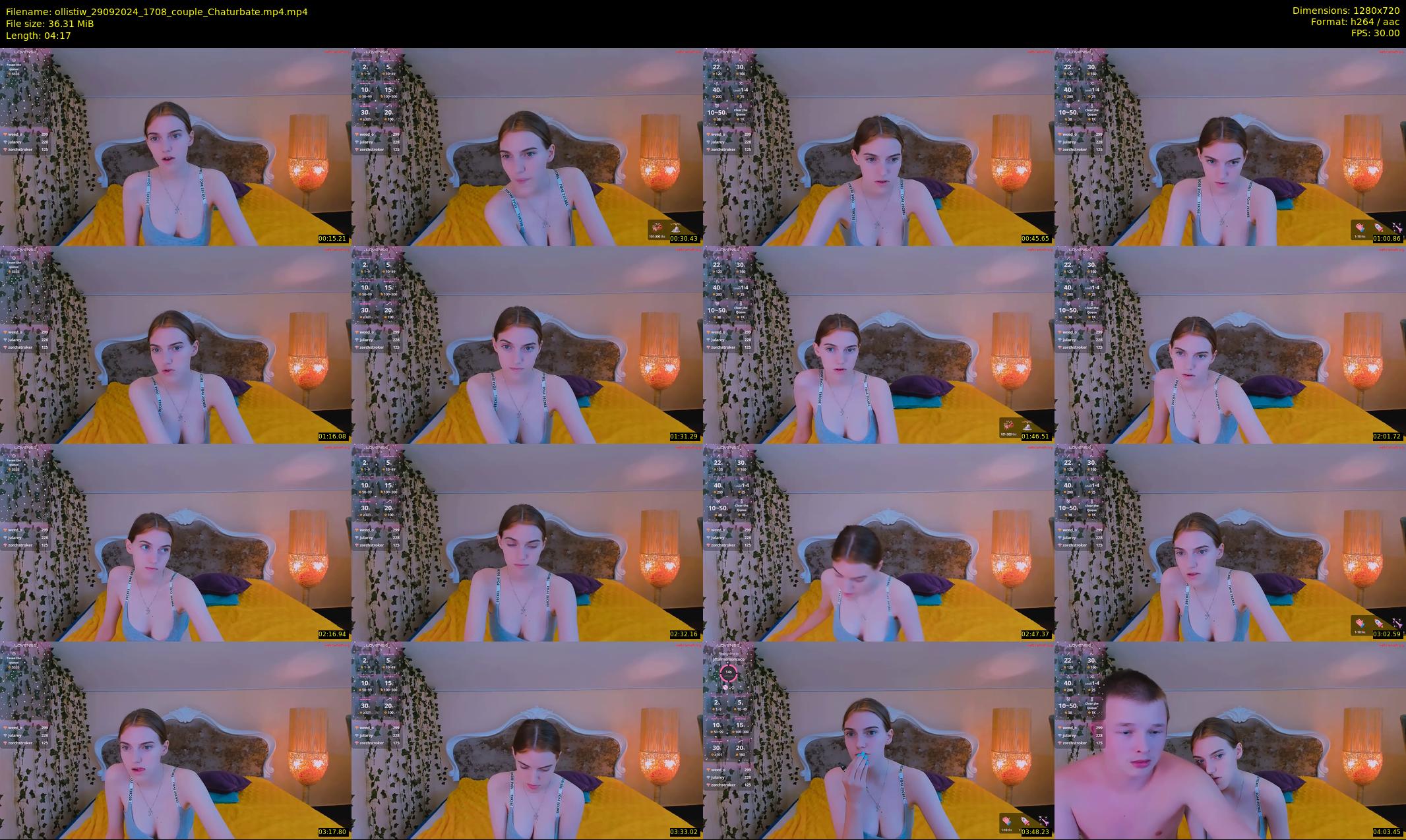 ollistiw — 5 minute Chaturbate couple cam show recording, 720p, Sep 29, 2024