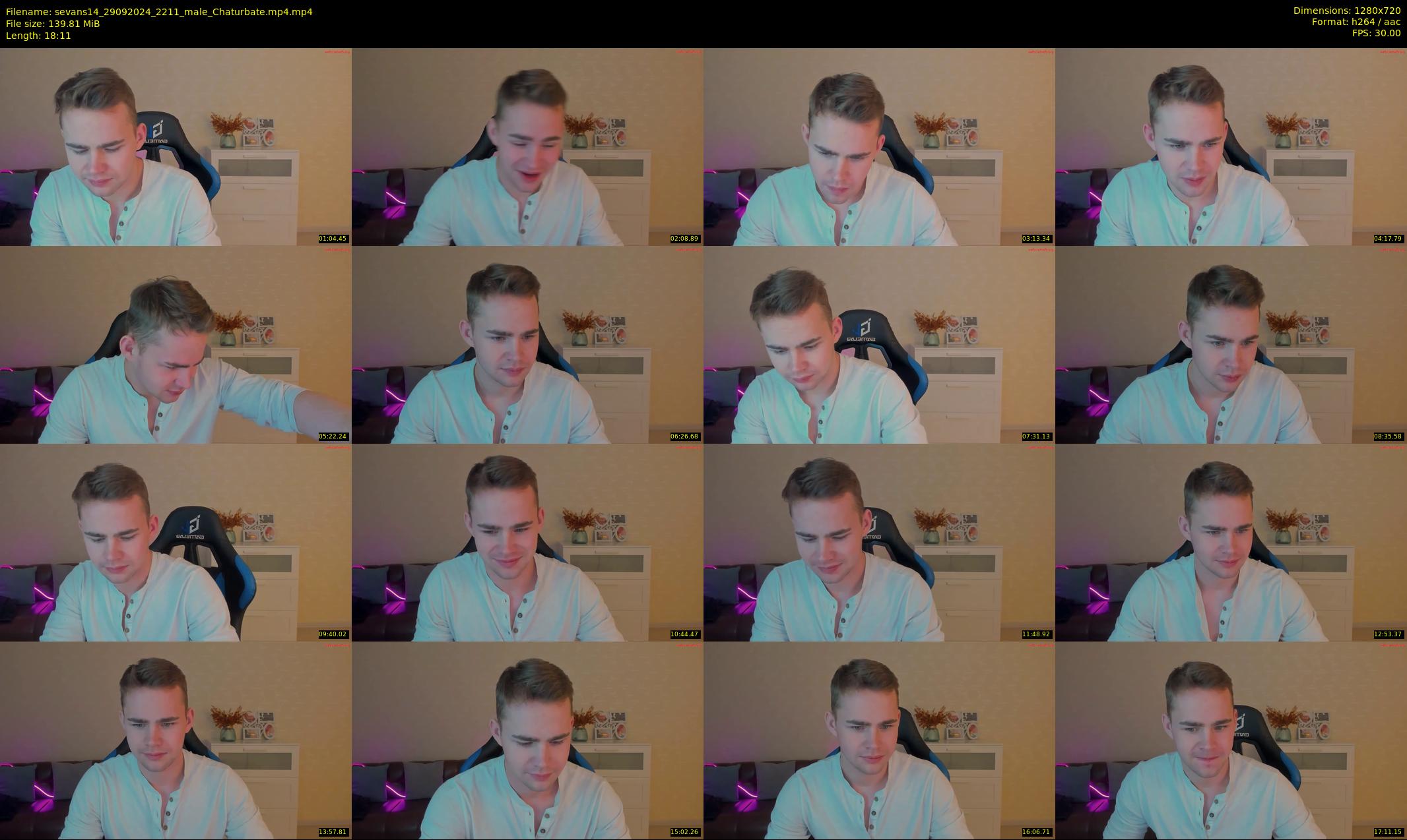 sevans14 — 19 minute Chaturbate male cam show recording, 720p, Sep 29, 2024